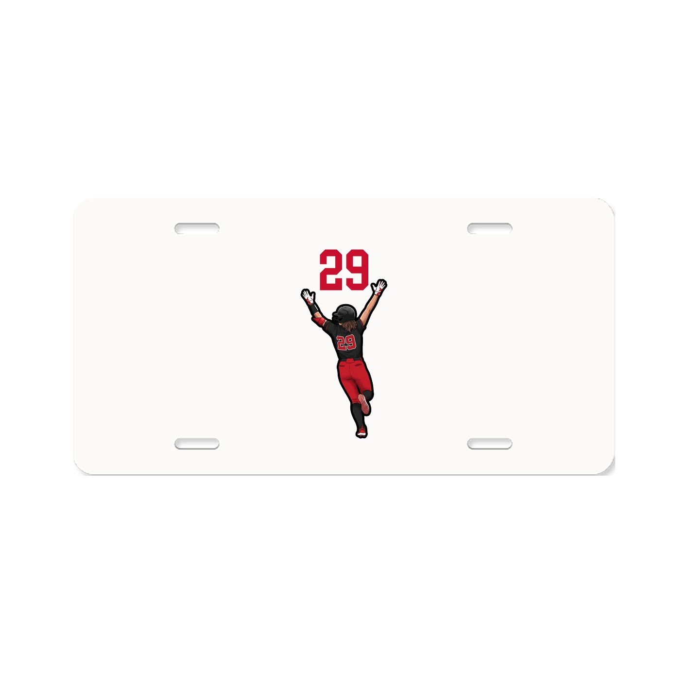 License Plate — Number Top in Classic