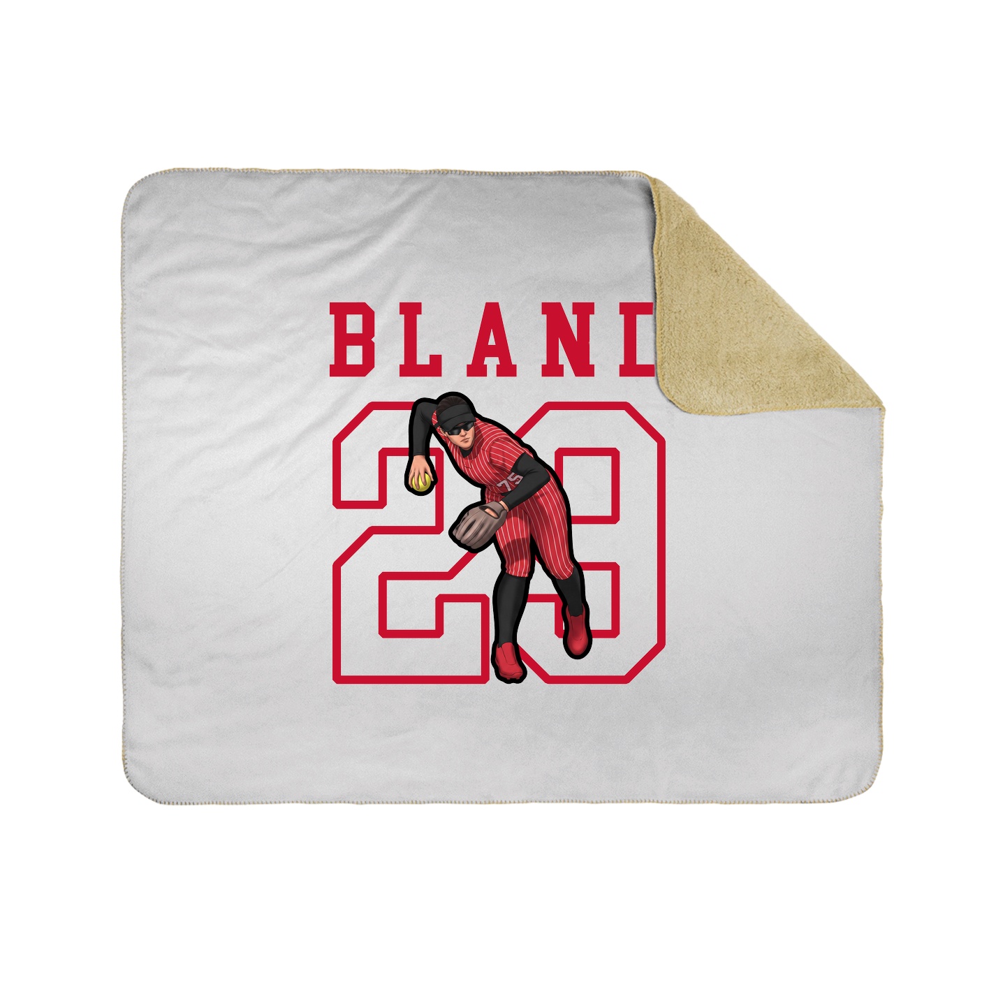 Throw Blanket — Shirsey in White