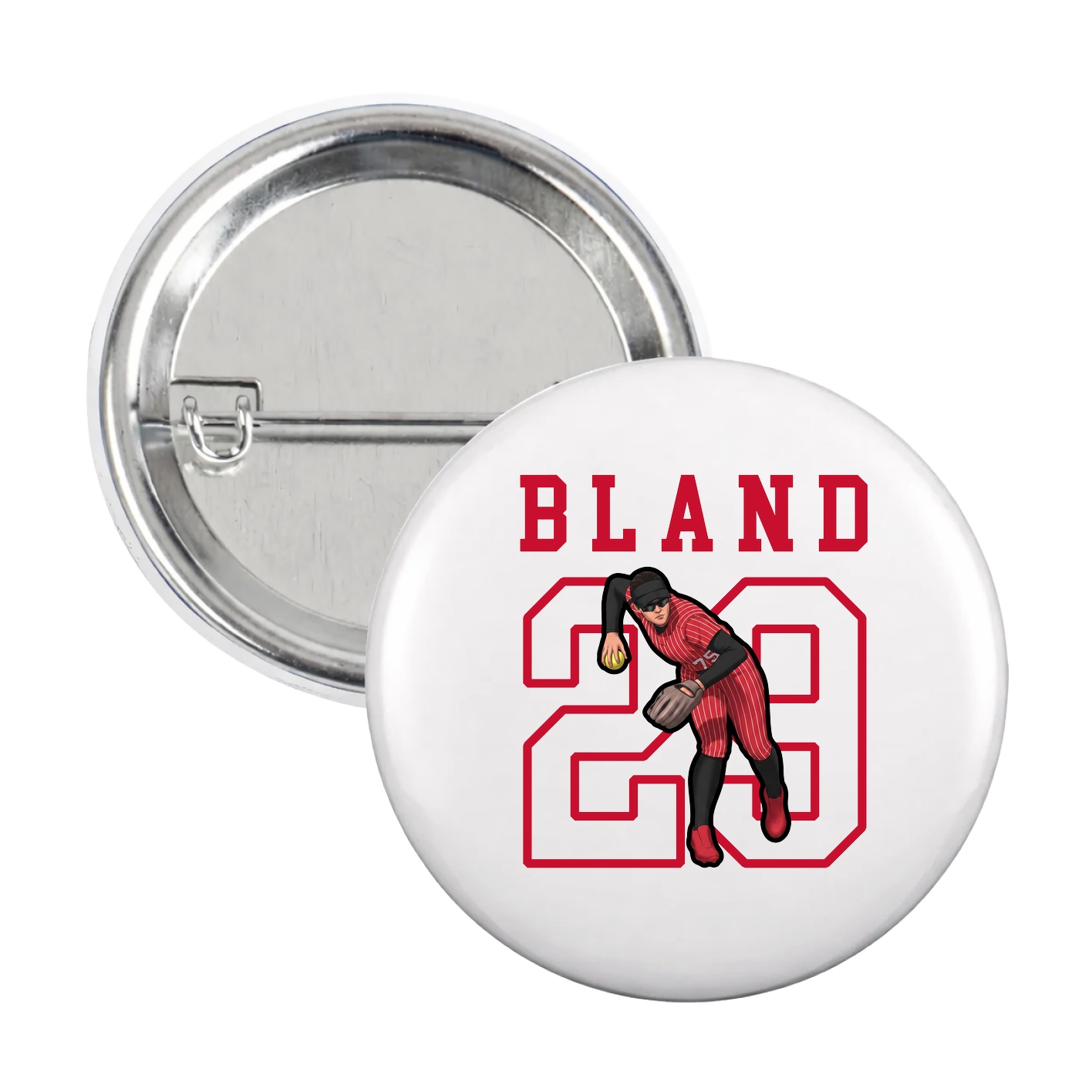 Game Day Button — Shirsey in White