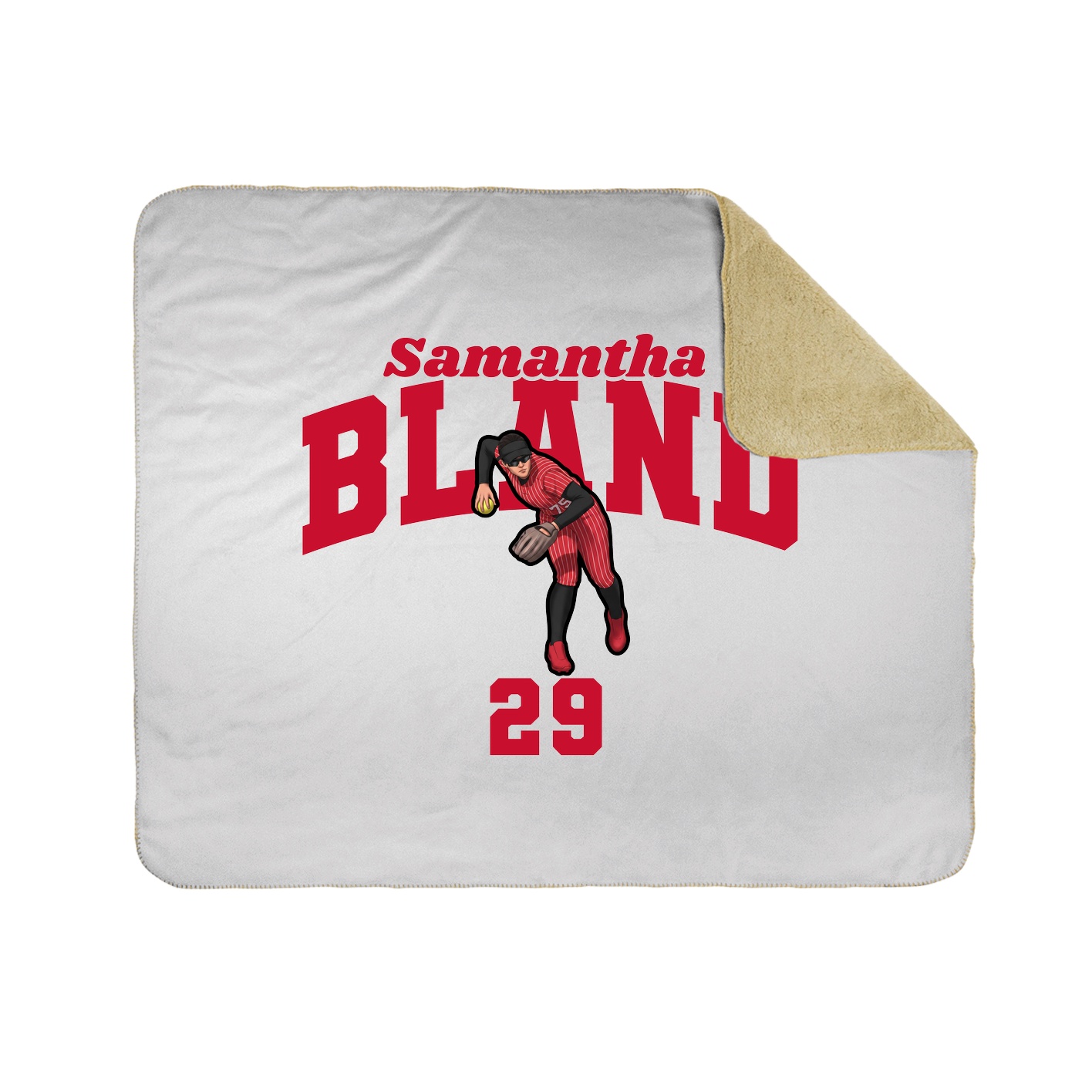 Throw Blanket — Signature Arch in White