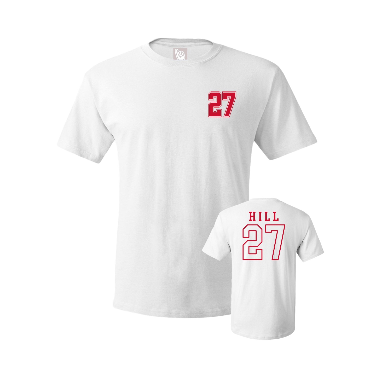 Youth Tee — Chest Back in White