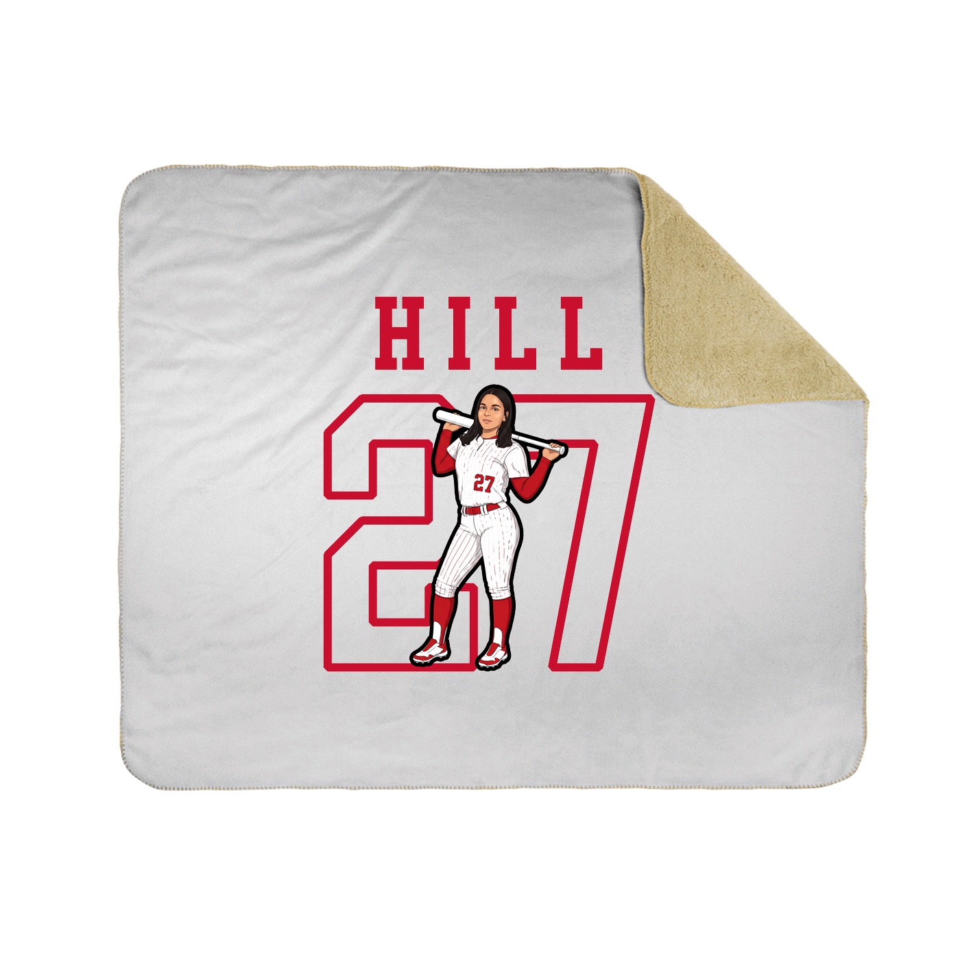 Throw Blanket — Shirsey in White
