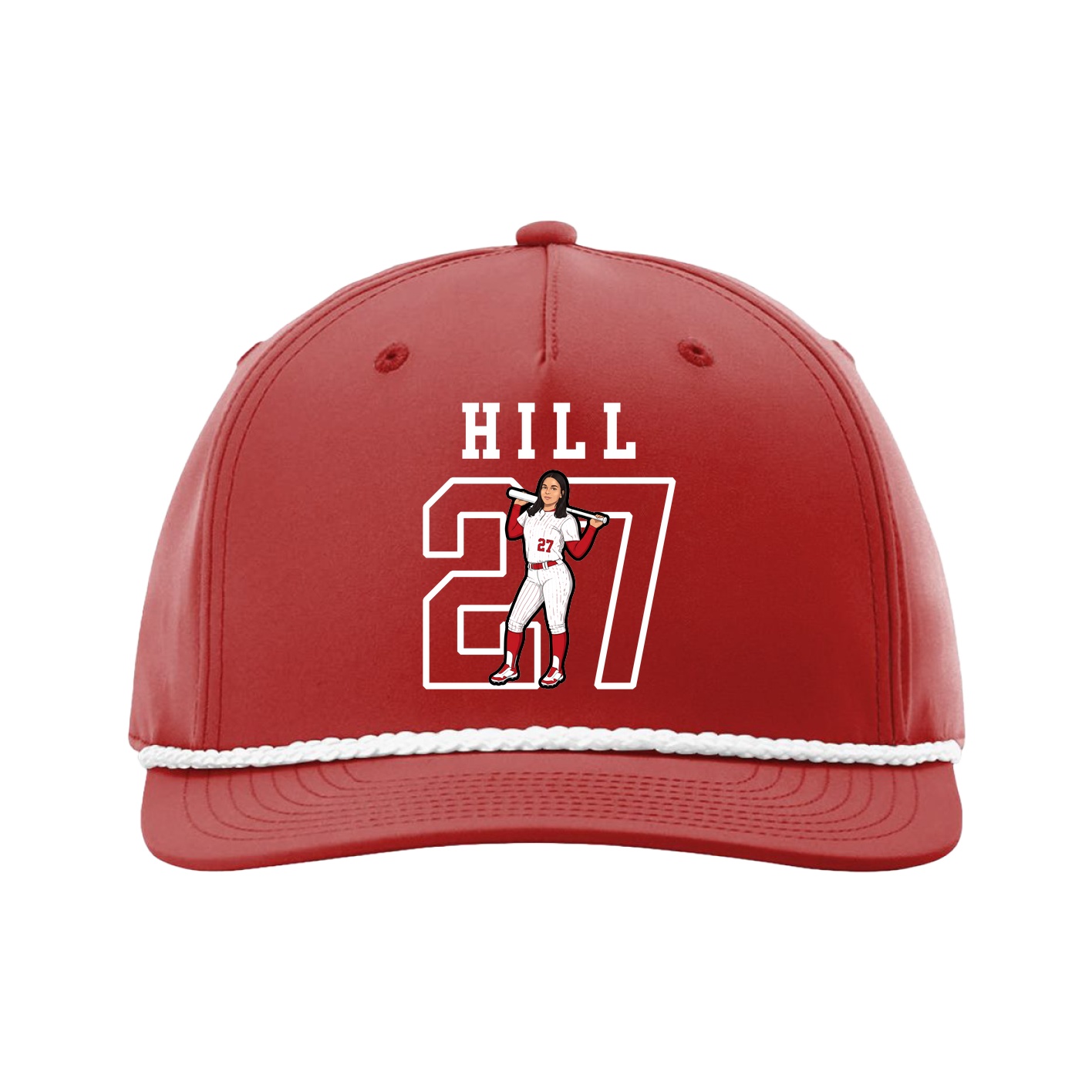 Five-Panel Classic Rope Cap — Shirsey in Red