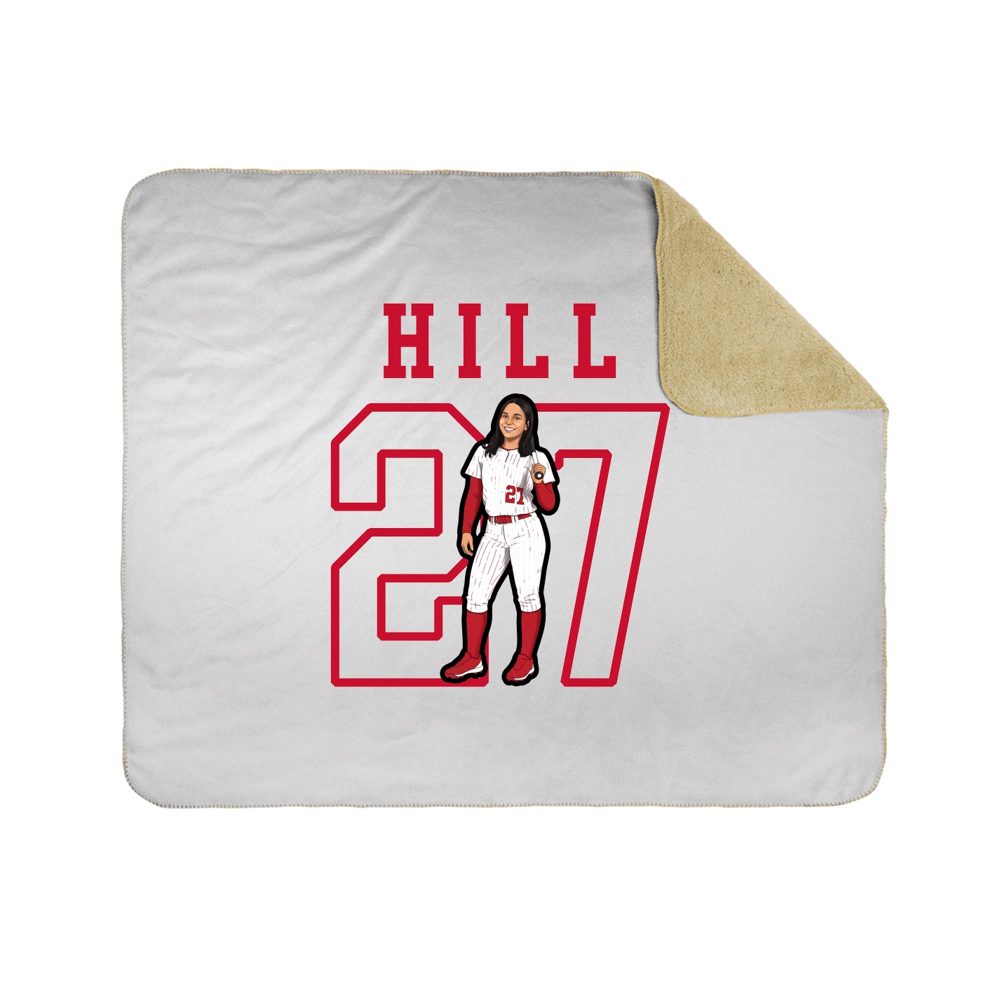 Throw Blanket — Shirsey in White