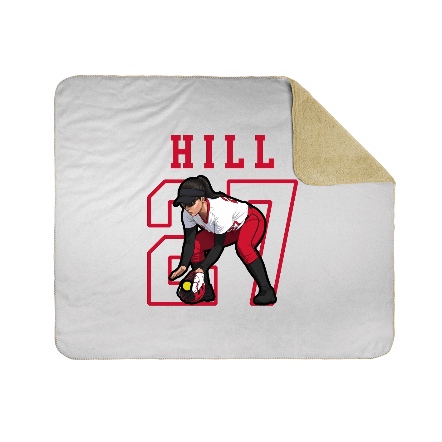 Throw Blanket — Shirsey in White