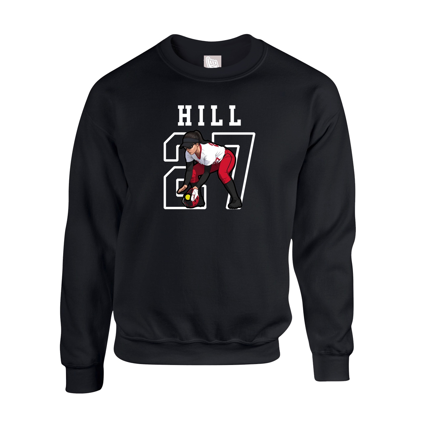 Fleece Crew — Shirsey in Black