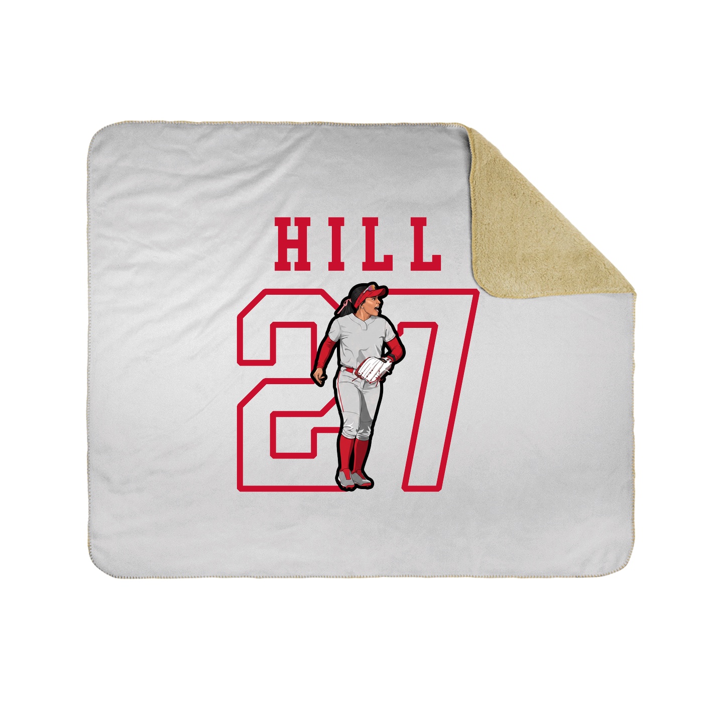 Throw Blanket — Shirsey in White