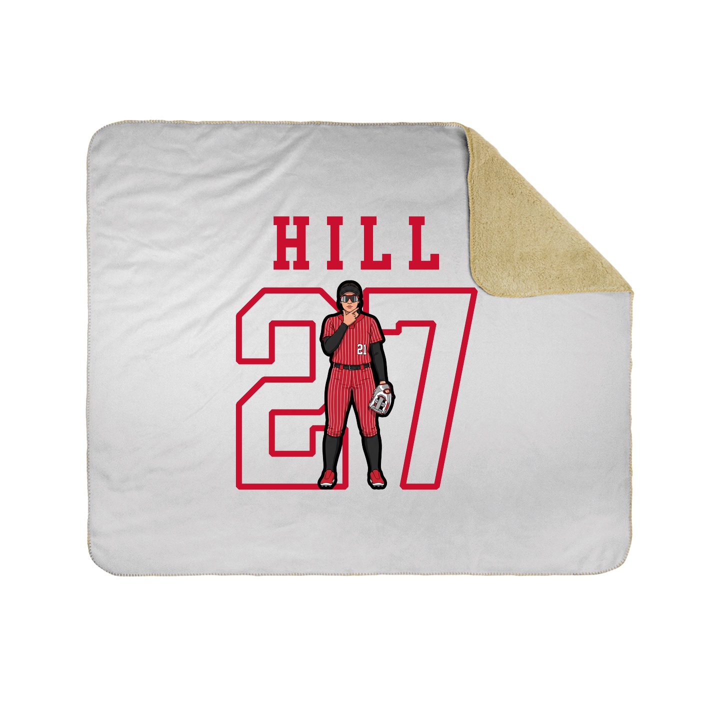 Throw Blanket — Shirsey in White