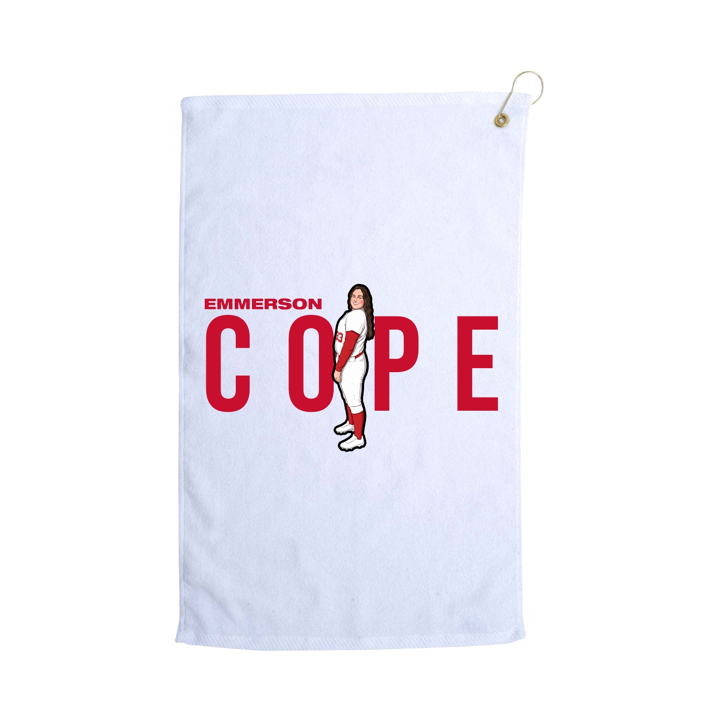 Golf Towel — Player Name in White
