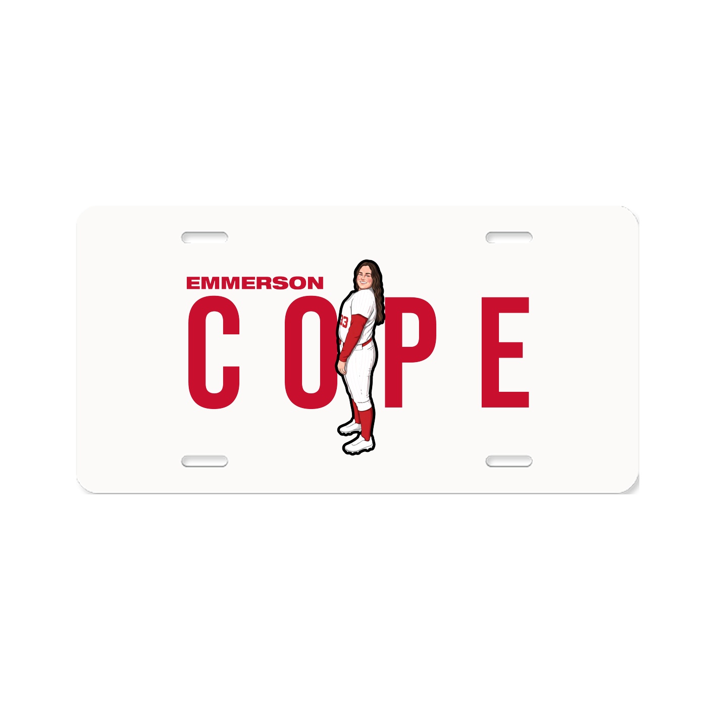 License Plate — Player Name in Classic