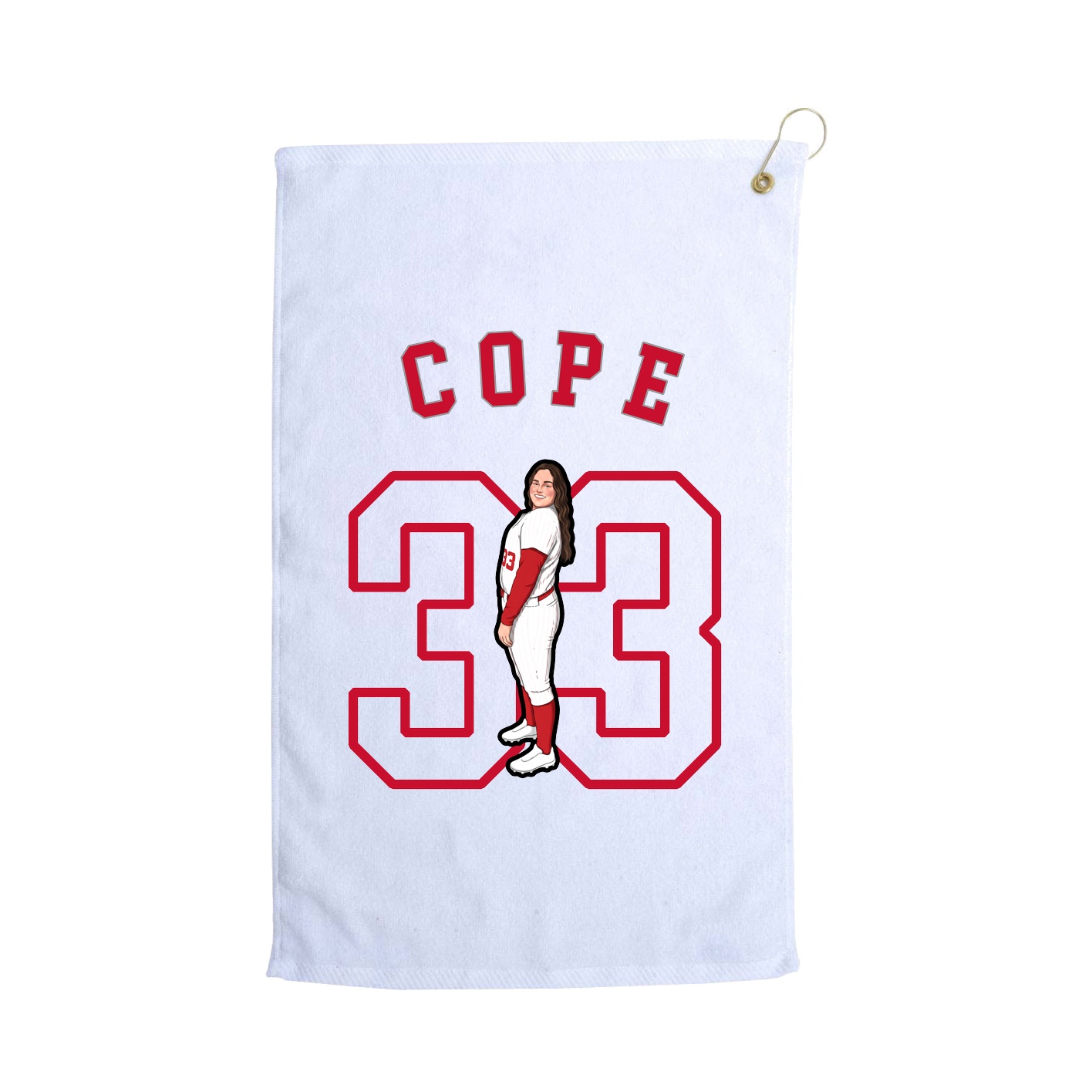 Golf Towel — Shirsey Arch in White