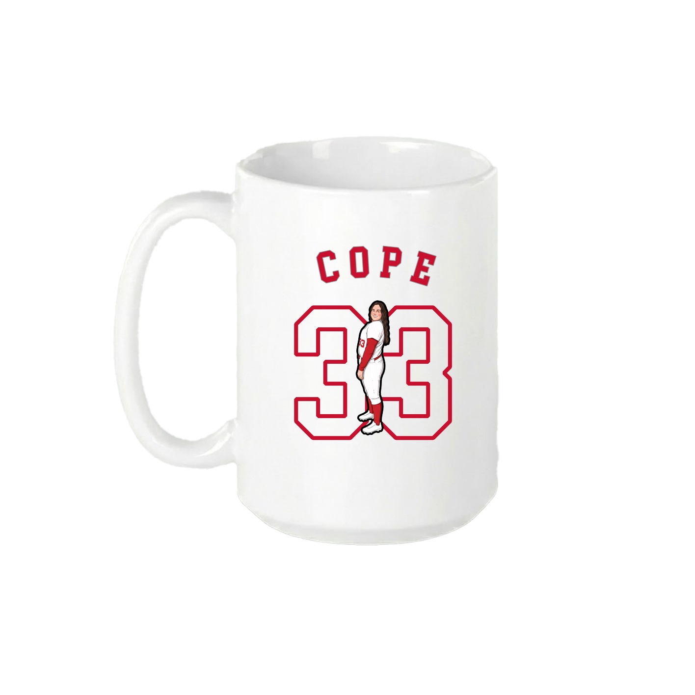 15oz Coffee Mug — Shirsey Arch in White