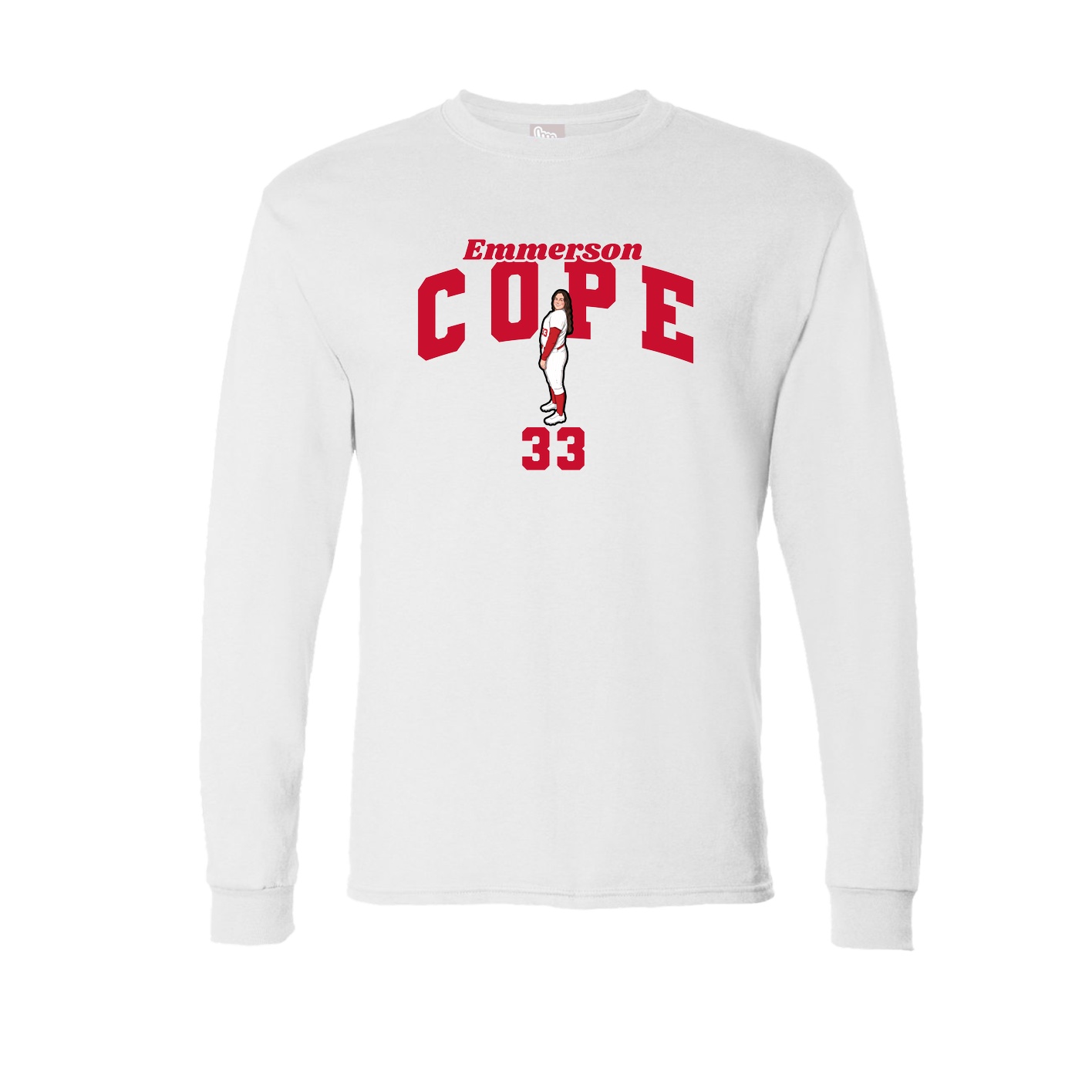 Long Sleeve Tee — Signature Arch in White