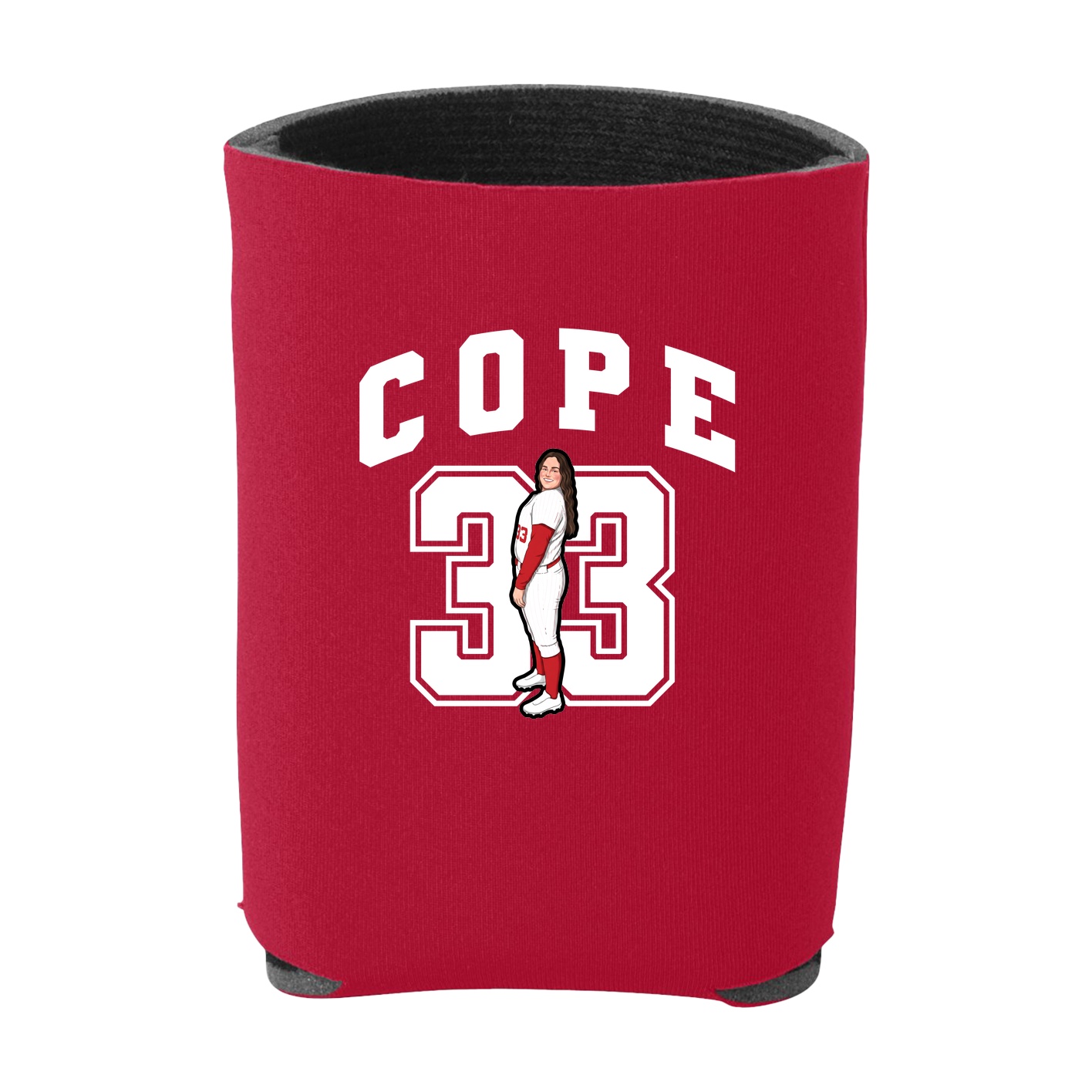 Can Holder — Number in Red
