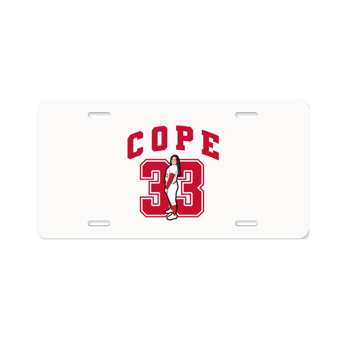 License Plate — Number in Classic