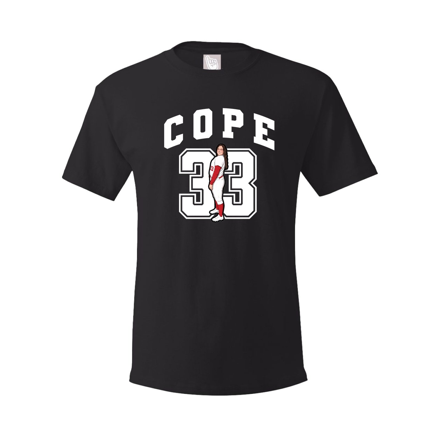 Youth Tee — Number in Black