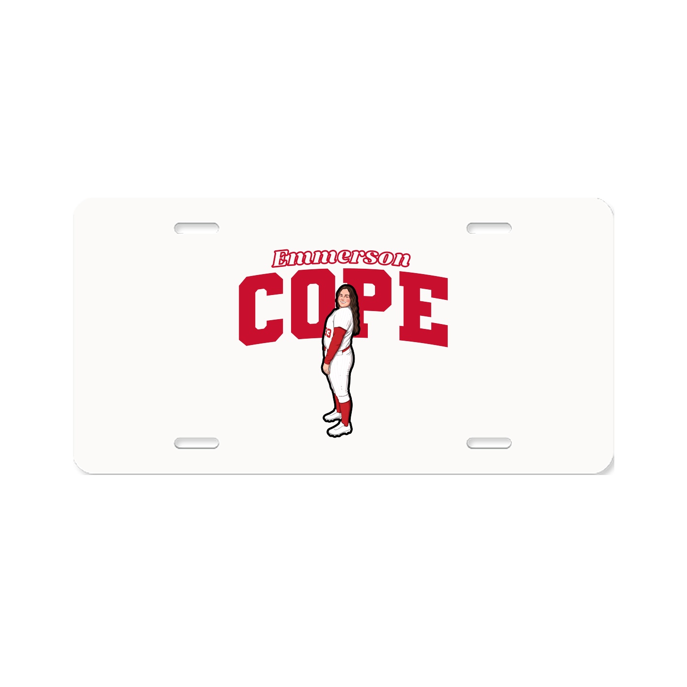 License Plate — Name Arch in Classic