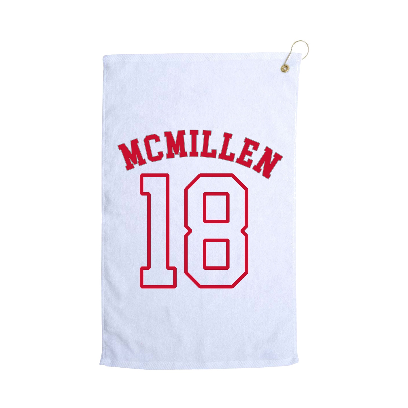 Golf Towel — Shirsey Arch in White
