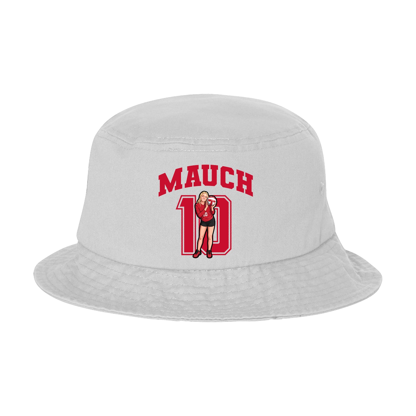 Bucket Cap — Number in White