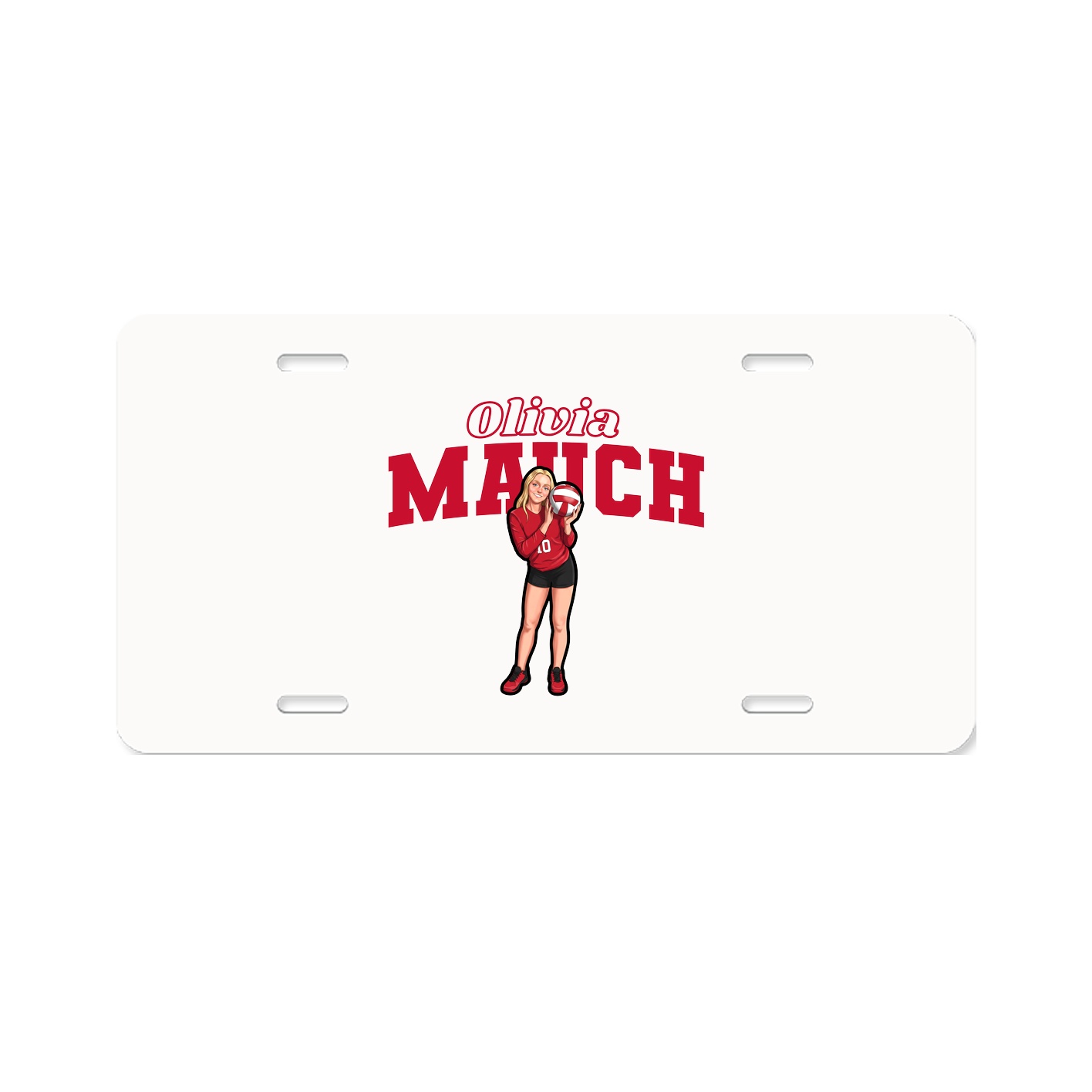 License Plate — Name Arch in Classic