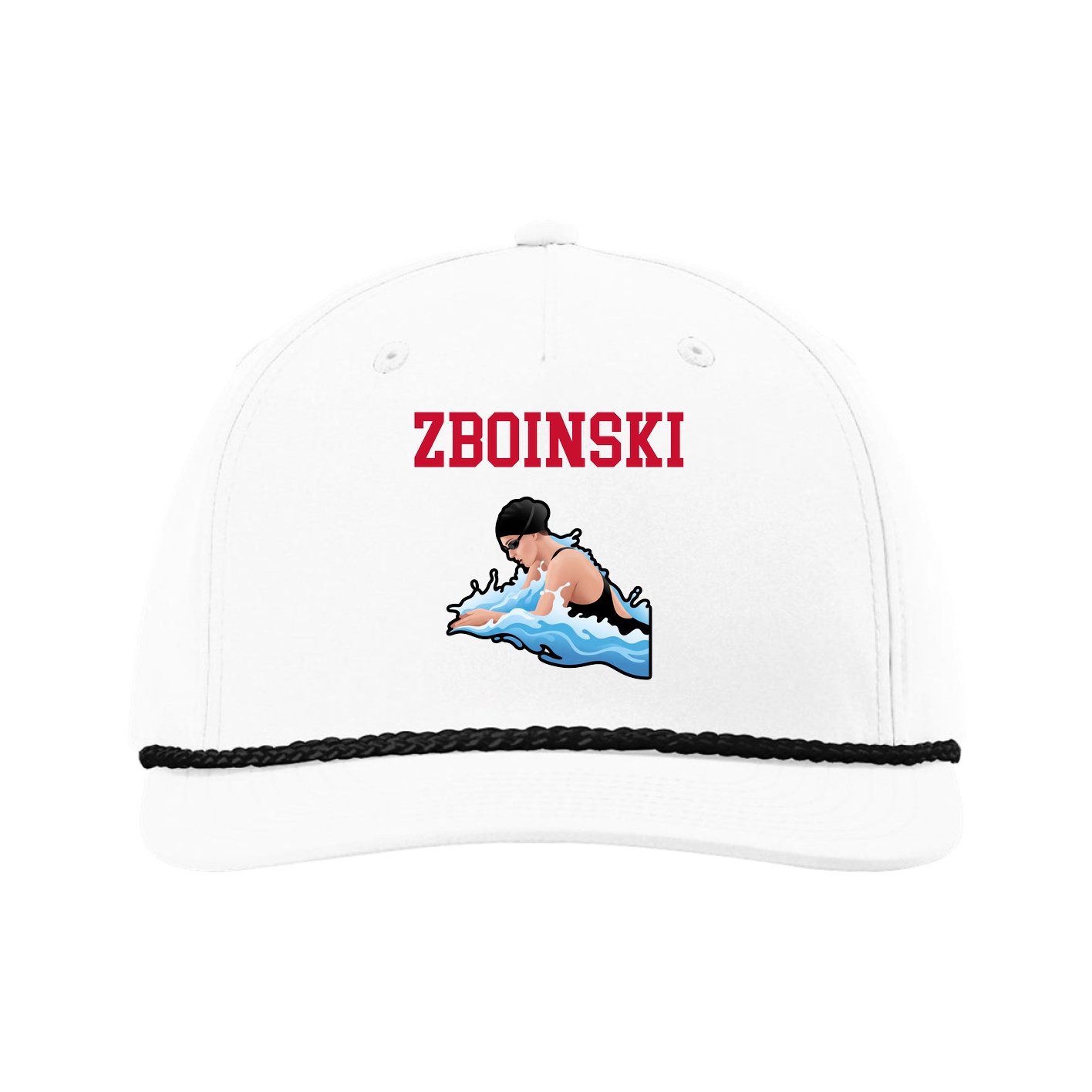 Five-Panel Classic Rope Cap — Shirsey in White