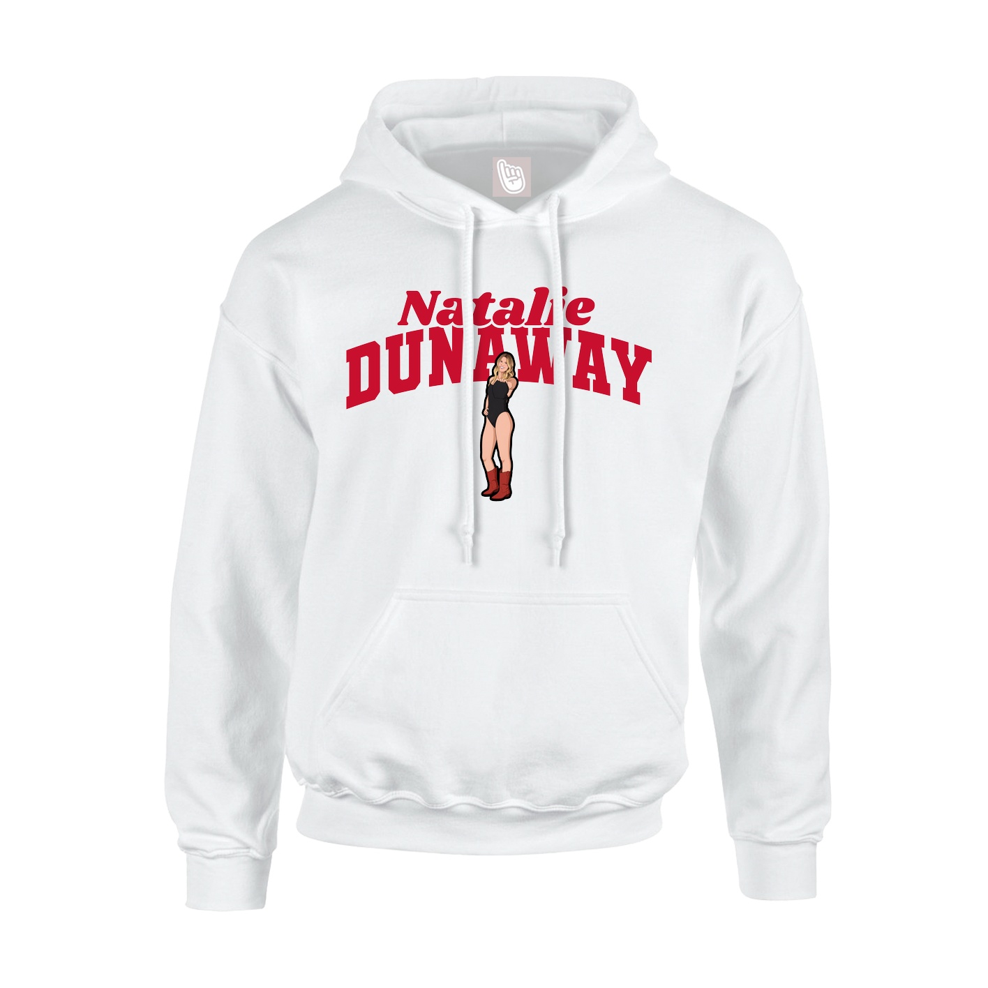 Hoodie — Signature Arch in White