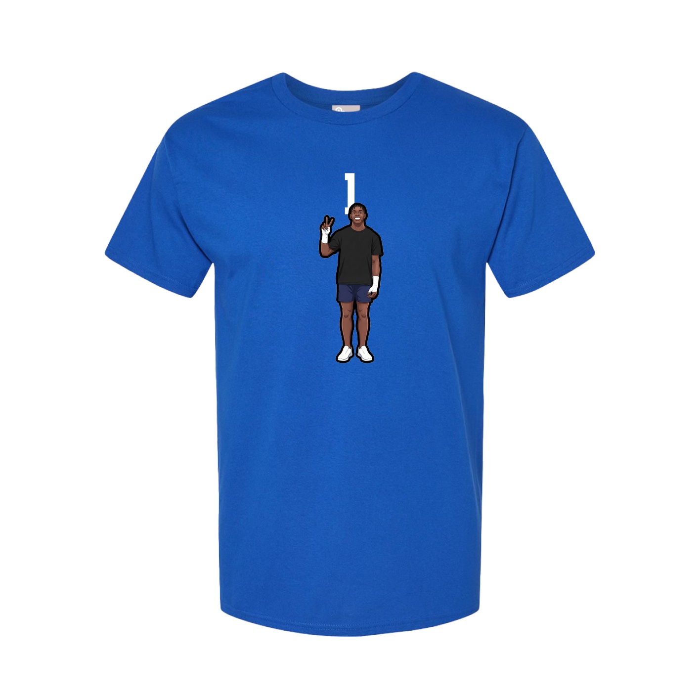 Youth Tee — Number Top in Royal