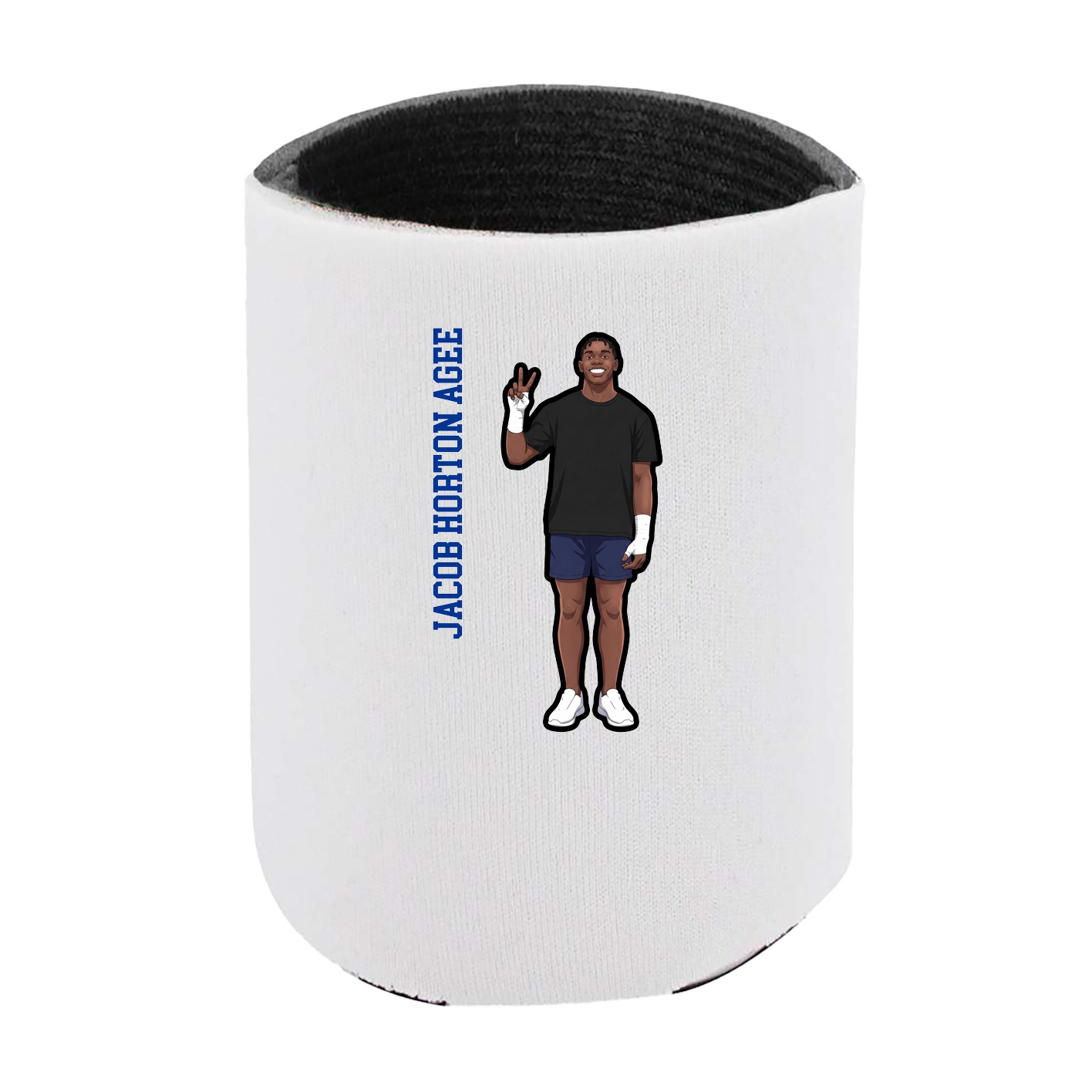 Can Holder — Name Vertical in White