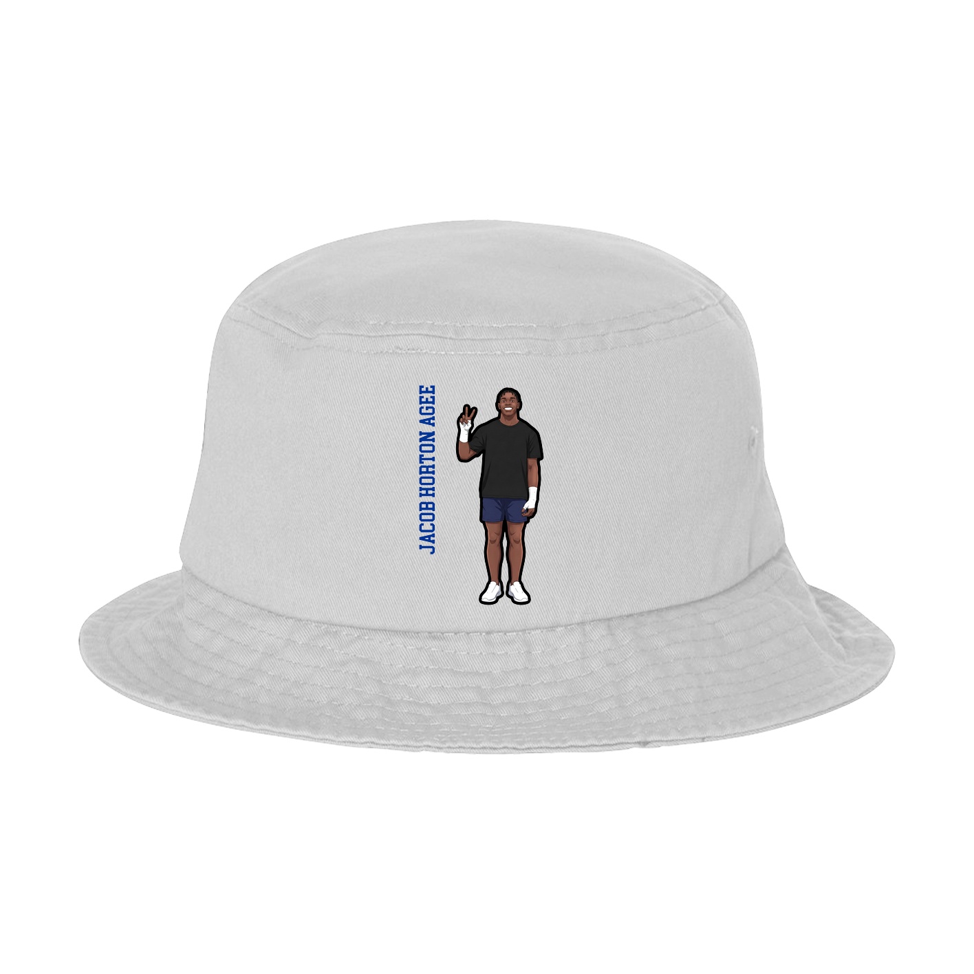 Bucket Cap — Name Vertical in White