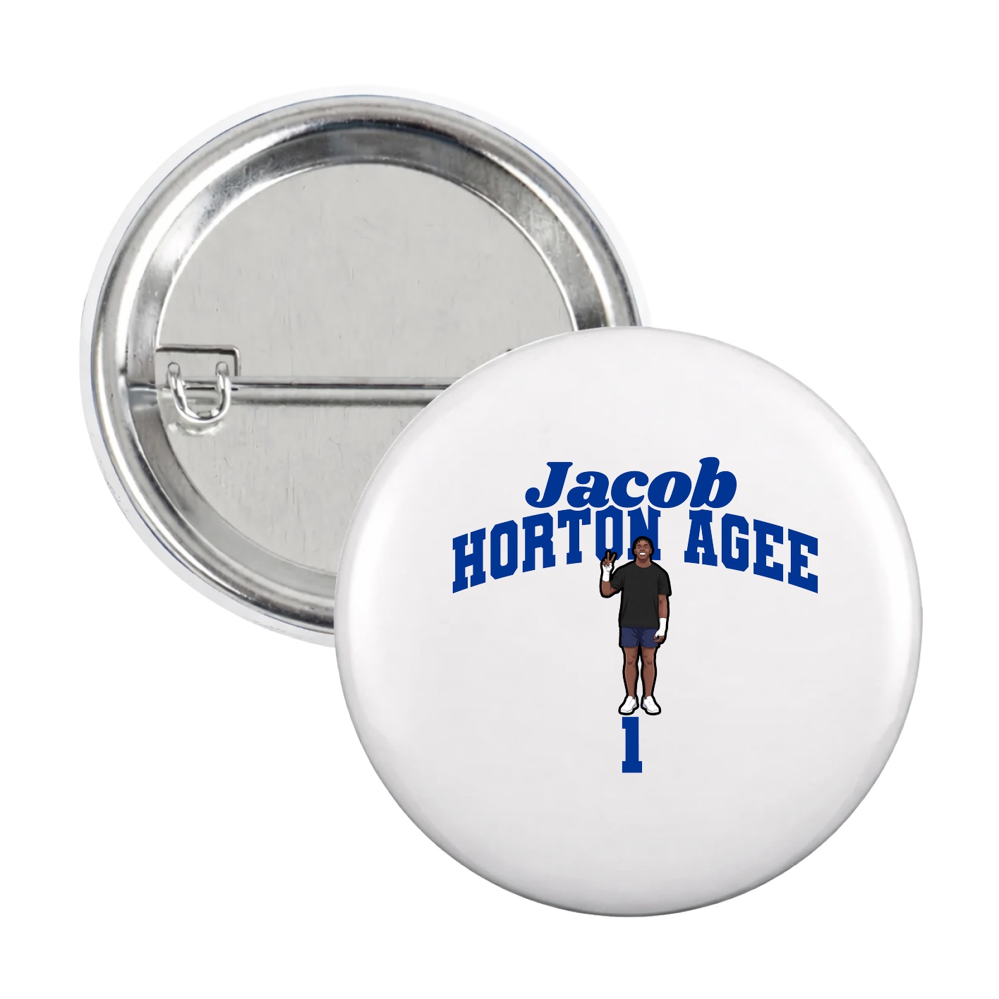 Game Day Button — Signature Arch in White
