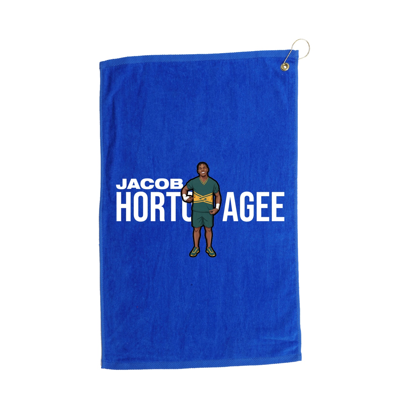 Golf Towel — Player Name in Royal