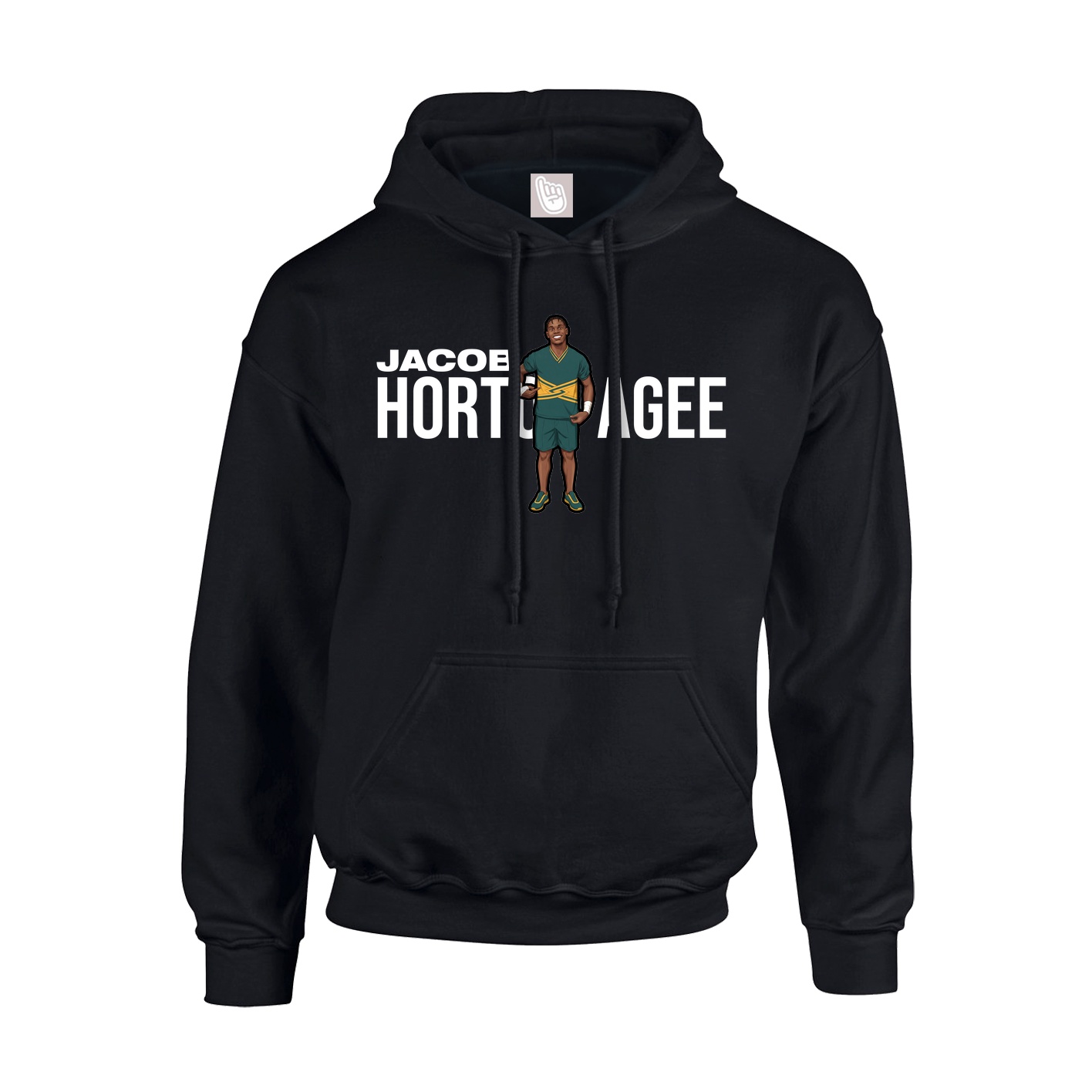 Youth Hoodie — Player Name in Black