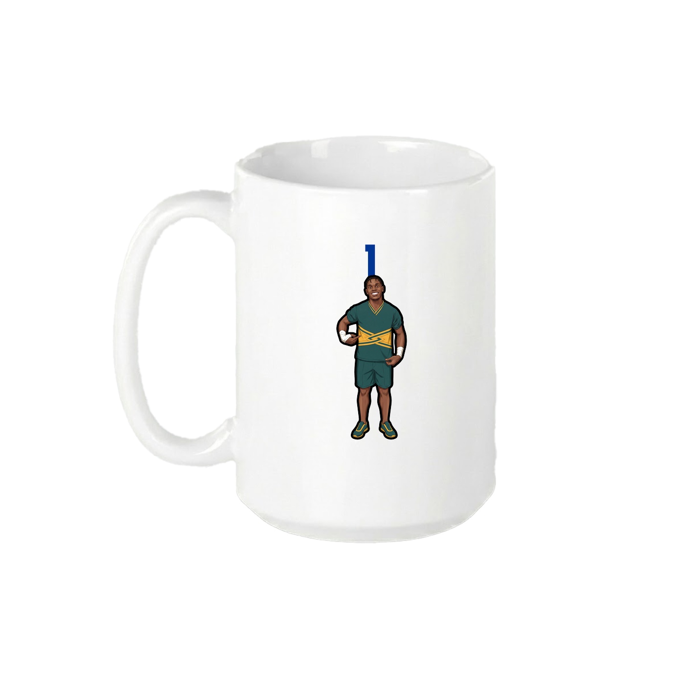 15oz Coffee Mug — Number Top in White