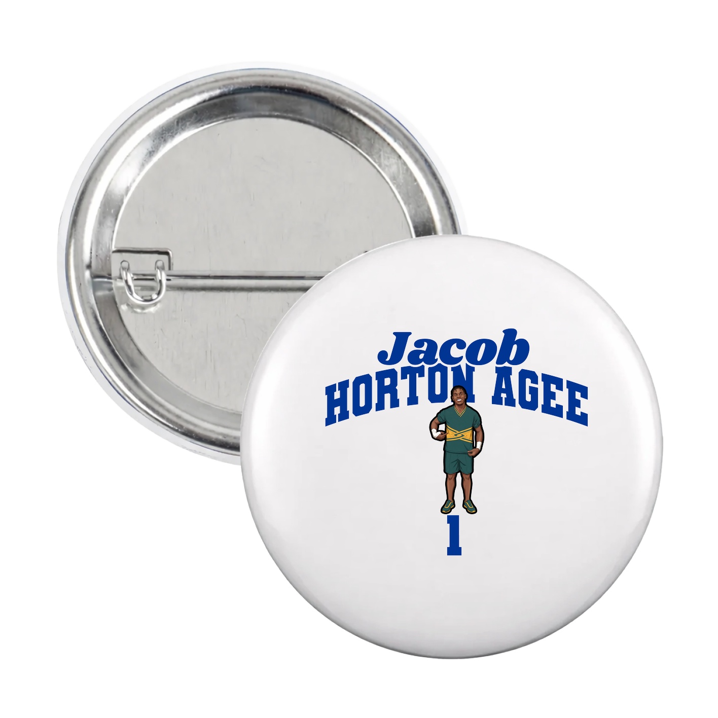 Game Day Button — Signature Arch in White