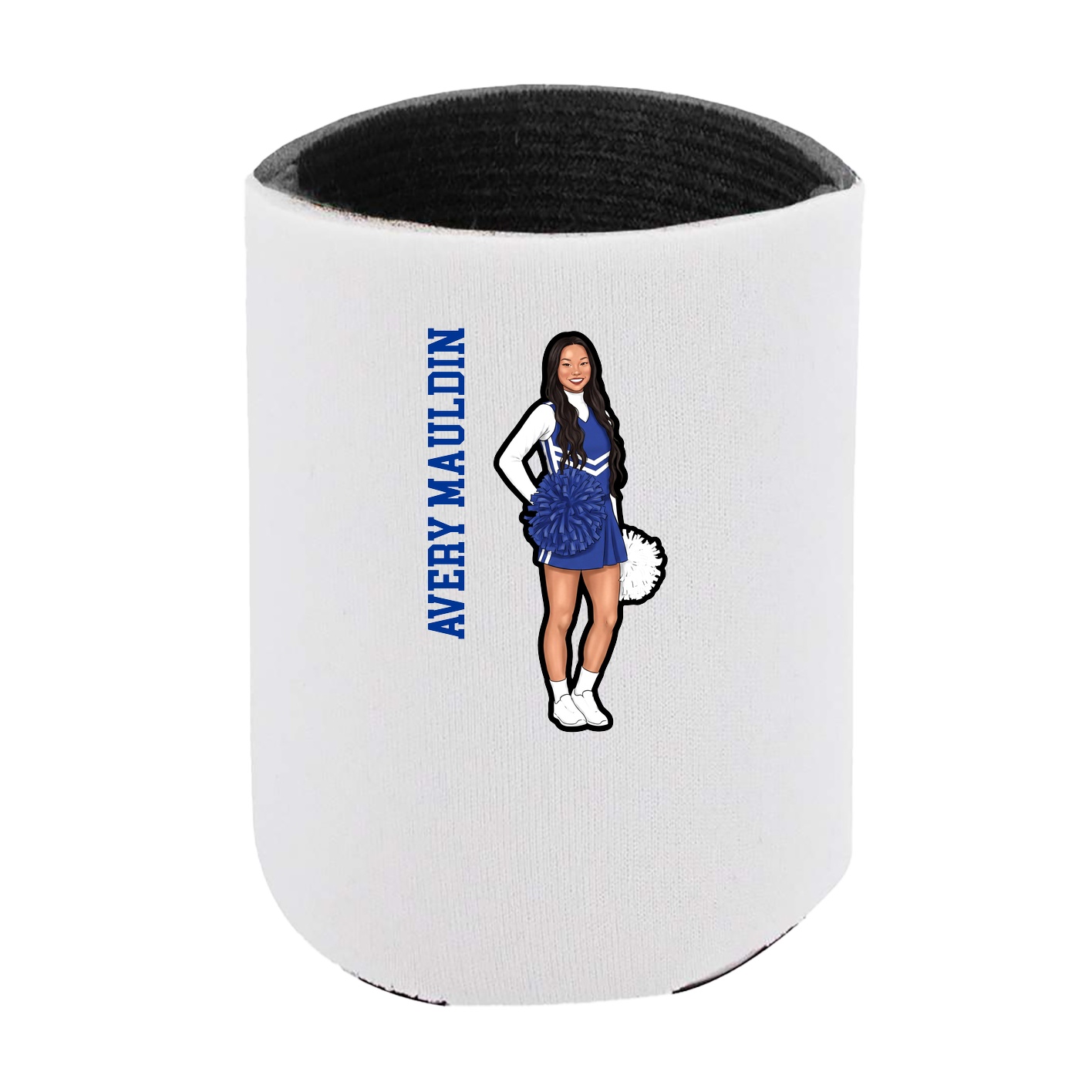 Can Holder — Name Vertical in White