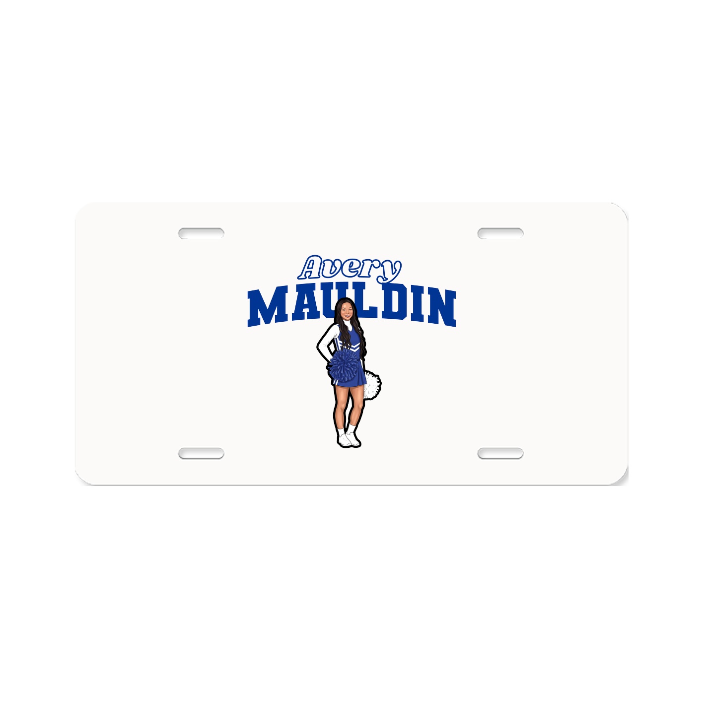 License Plate — Name Arch in Classic