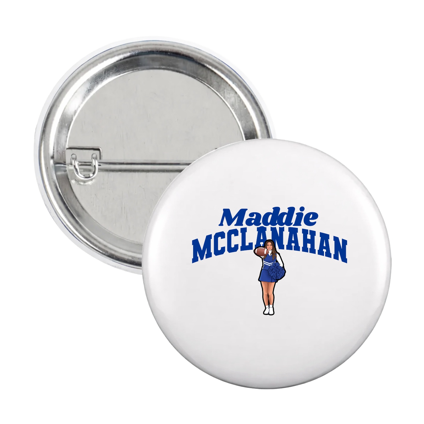 Game Day Button — Signature Arch in White
