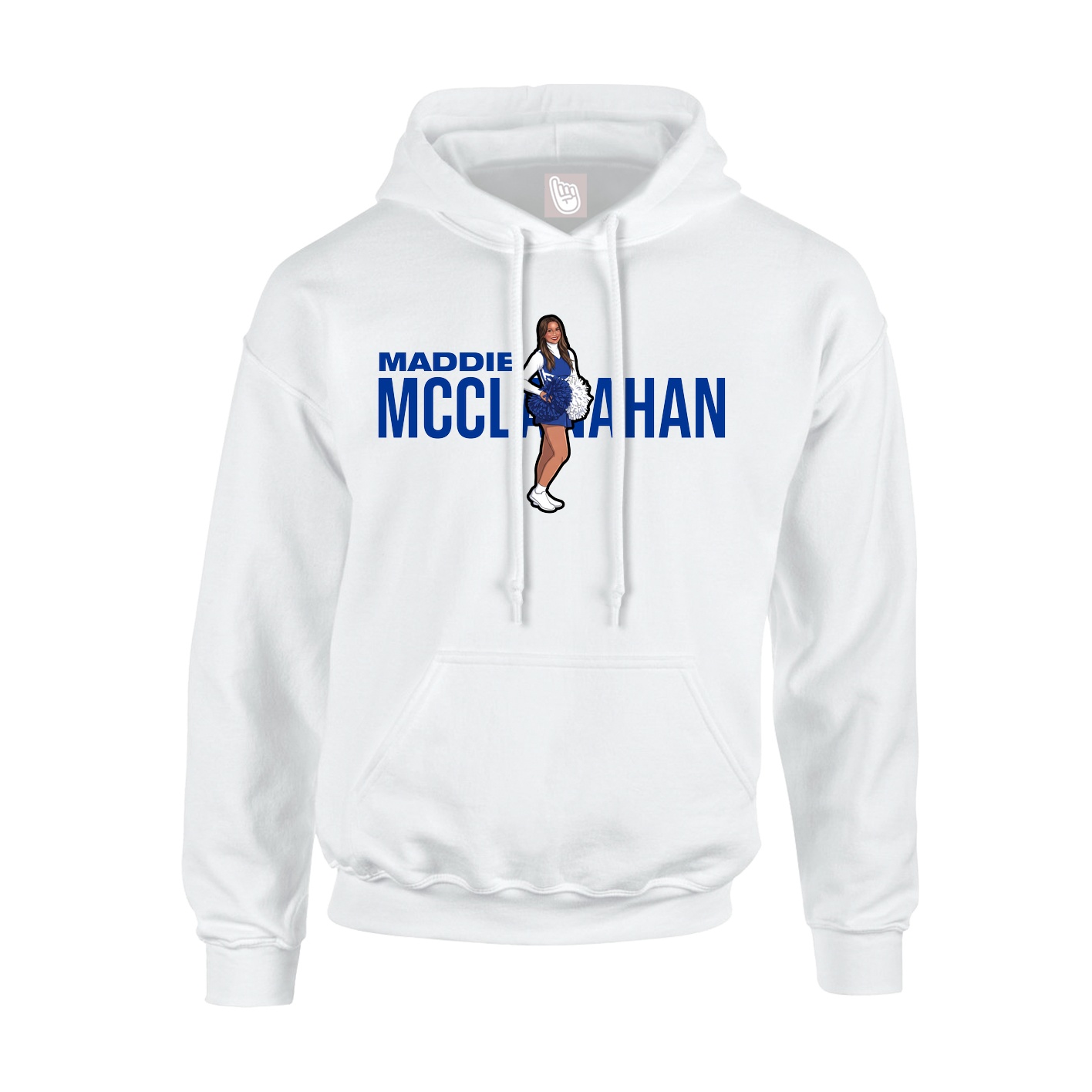 Youth Hoodie — Player Name in White