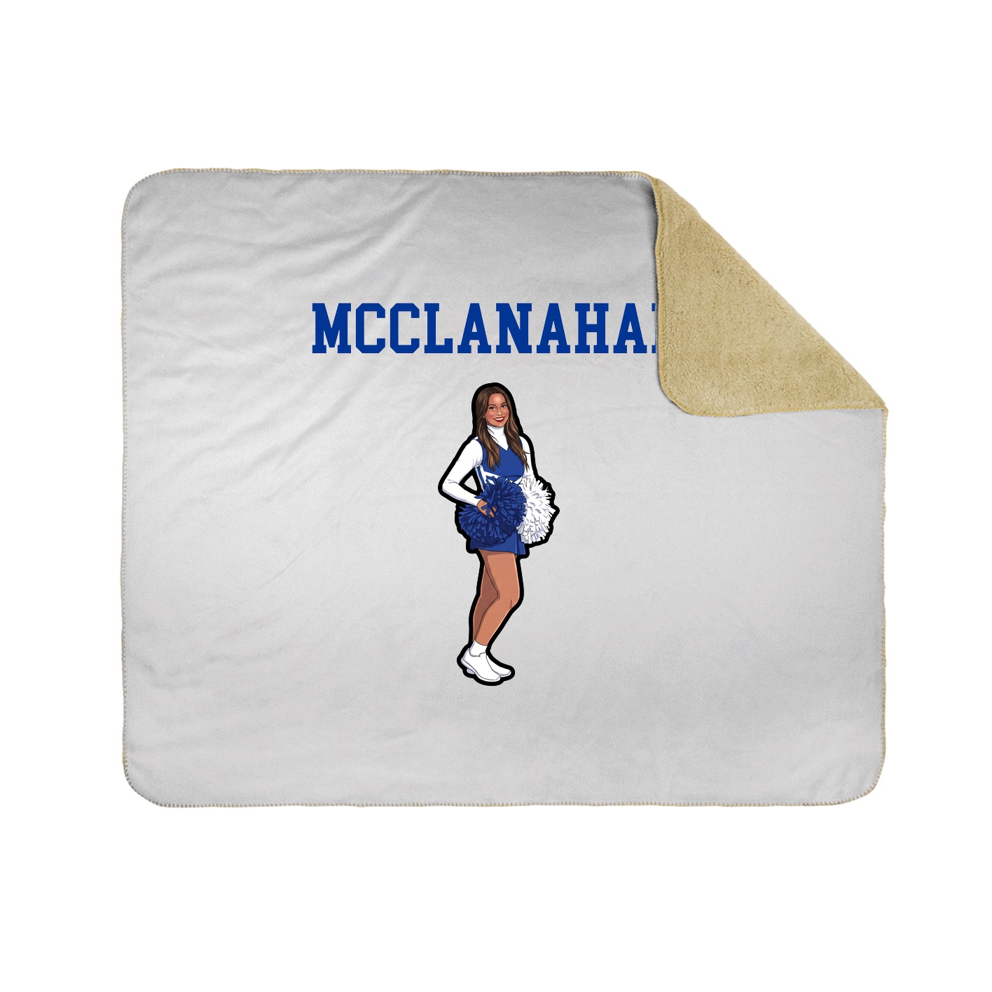 Throw Blanket — Shirsey in White