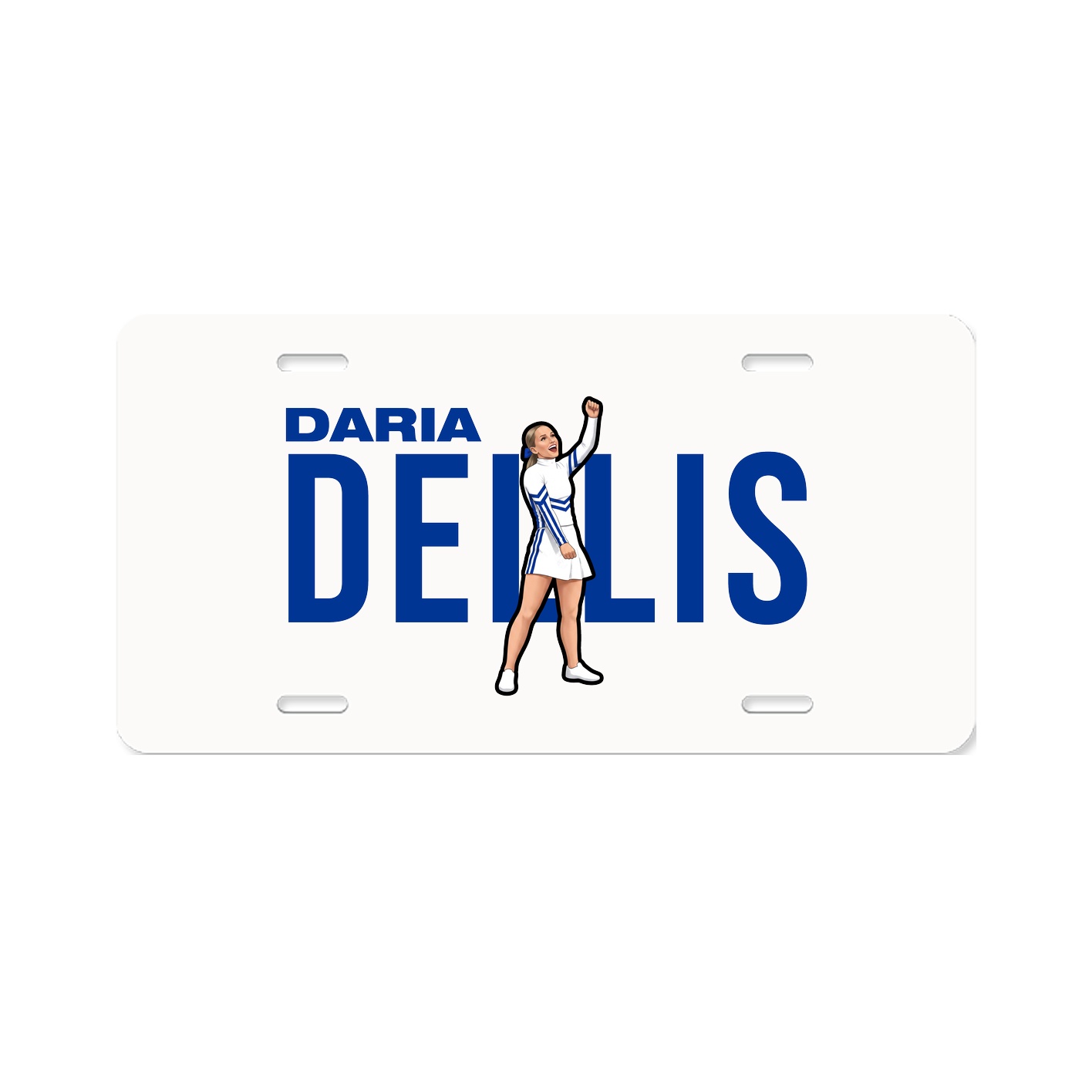 License Plate — Player Name in Classic