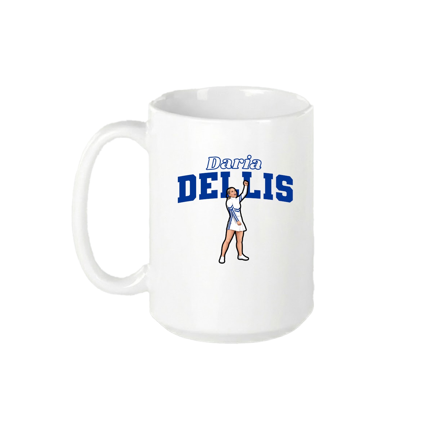 15oz Coffee Mug — Name Arch in White