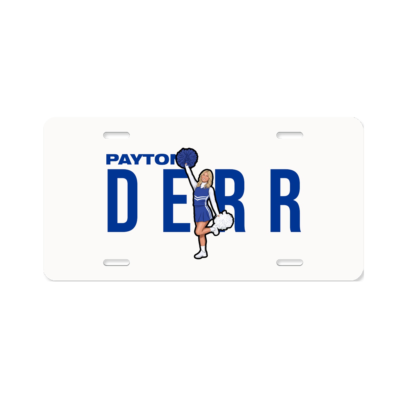 License Plate — Player Name in Classic