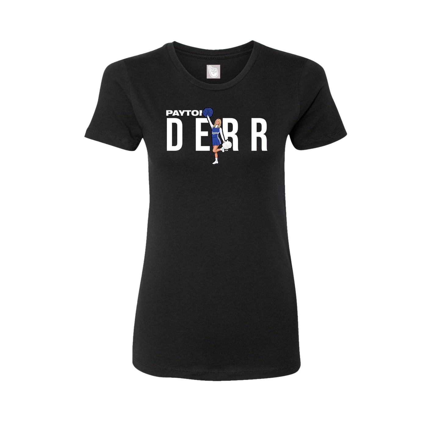 Fitted Women's Tee — Player Name in Black