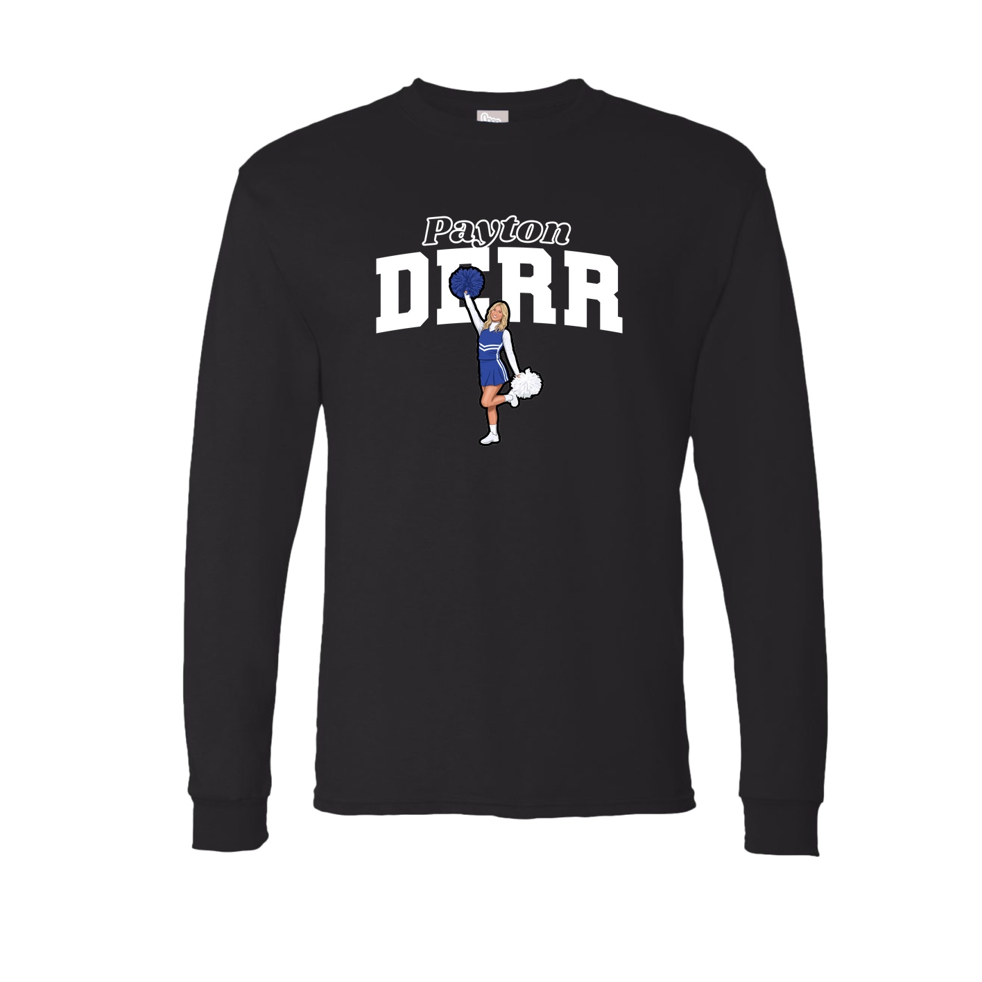 Long Sleeve Tee — Name Arch in Black
