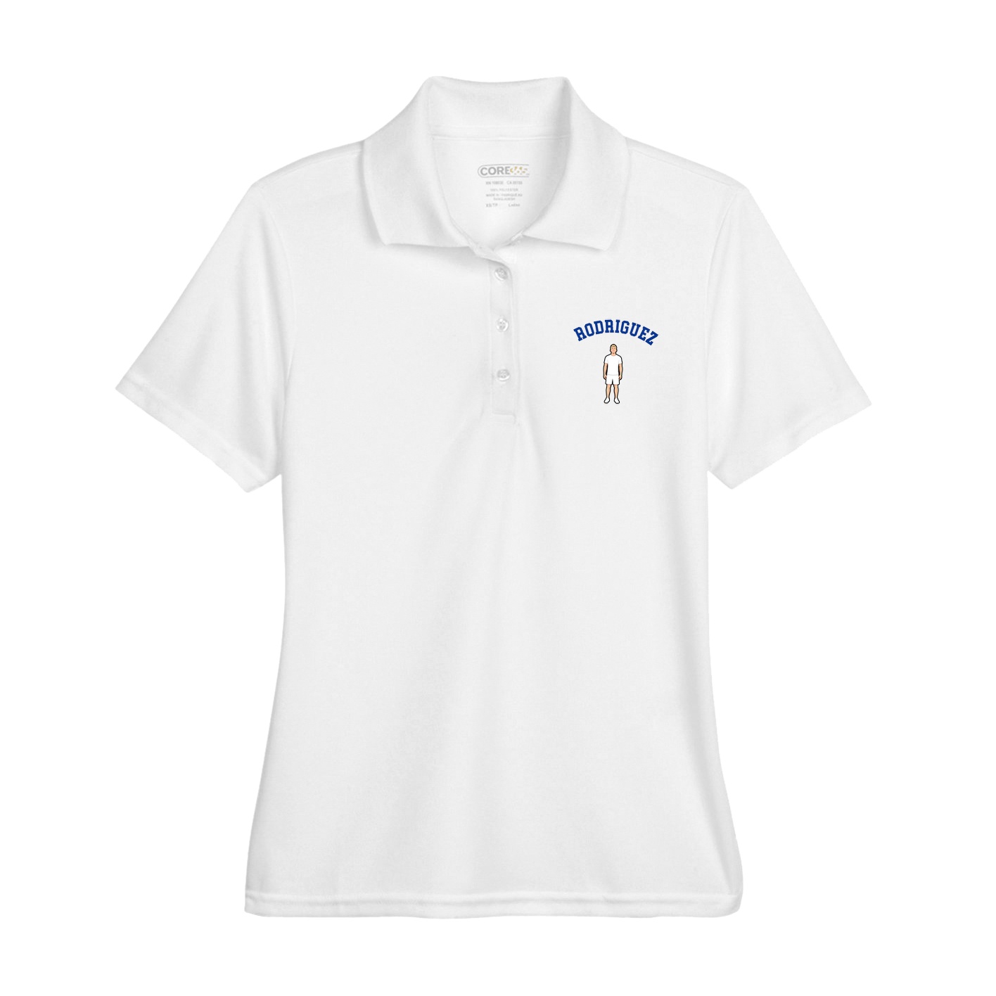 Womens Performance Polo — Shirsey Arch in White