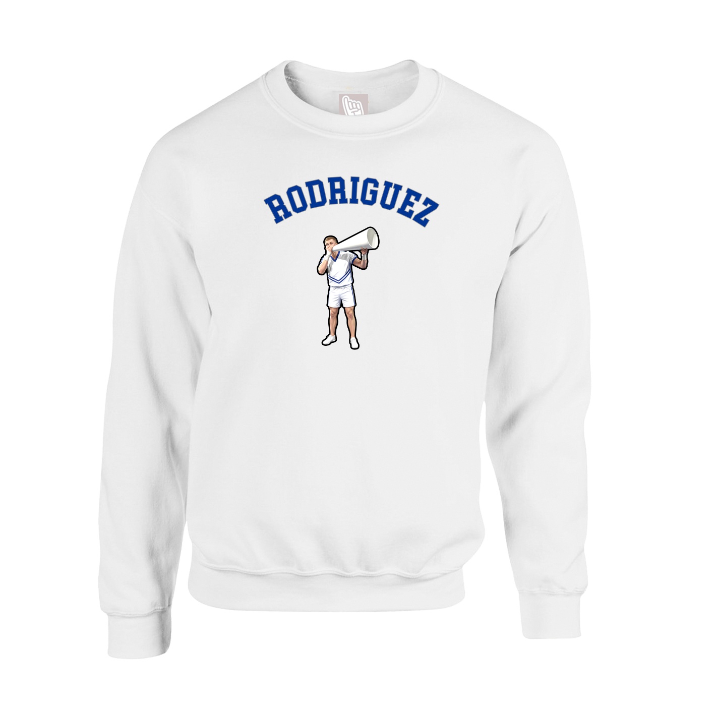Fleece Crew — Shirsey Arch in White