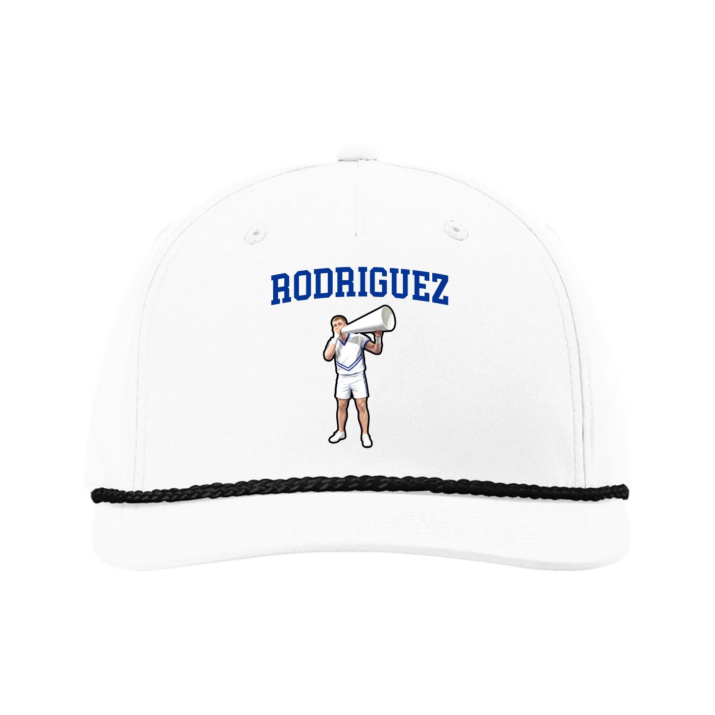 Five-Panel Classic Rope Cap — Shirsey in White