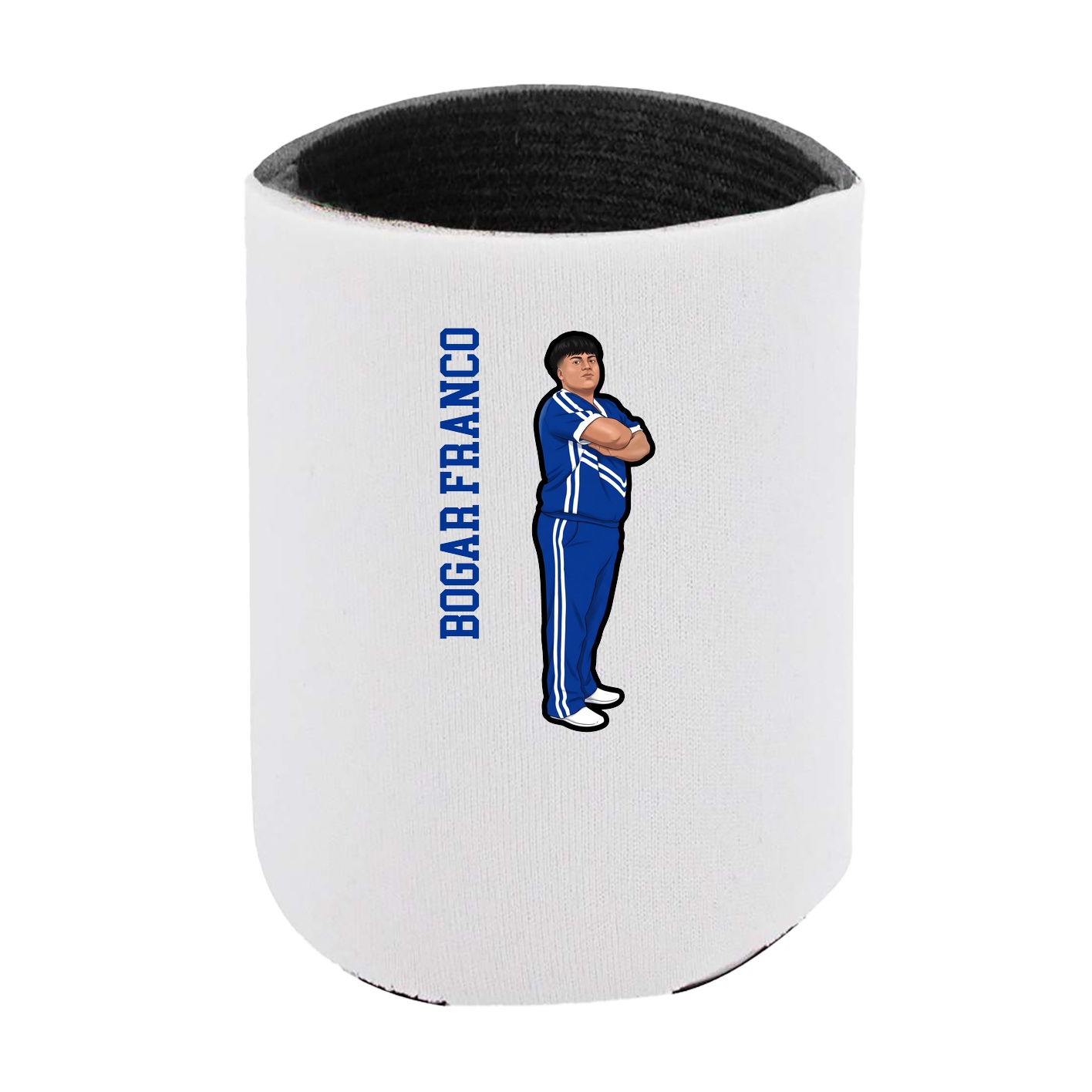 Can Holder — Name Vertical in White