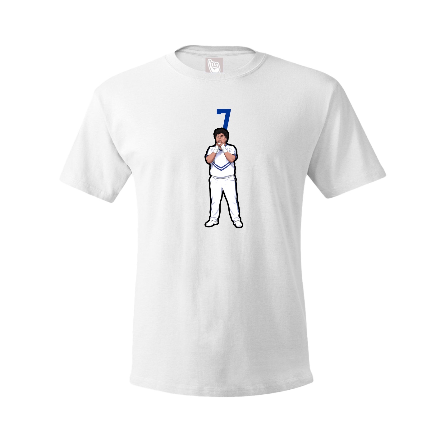 Youth Tee — Number Top in White
