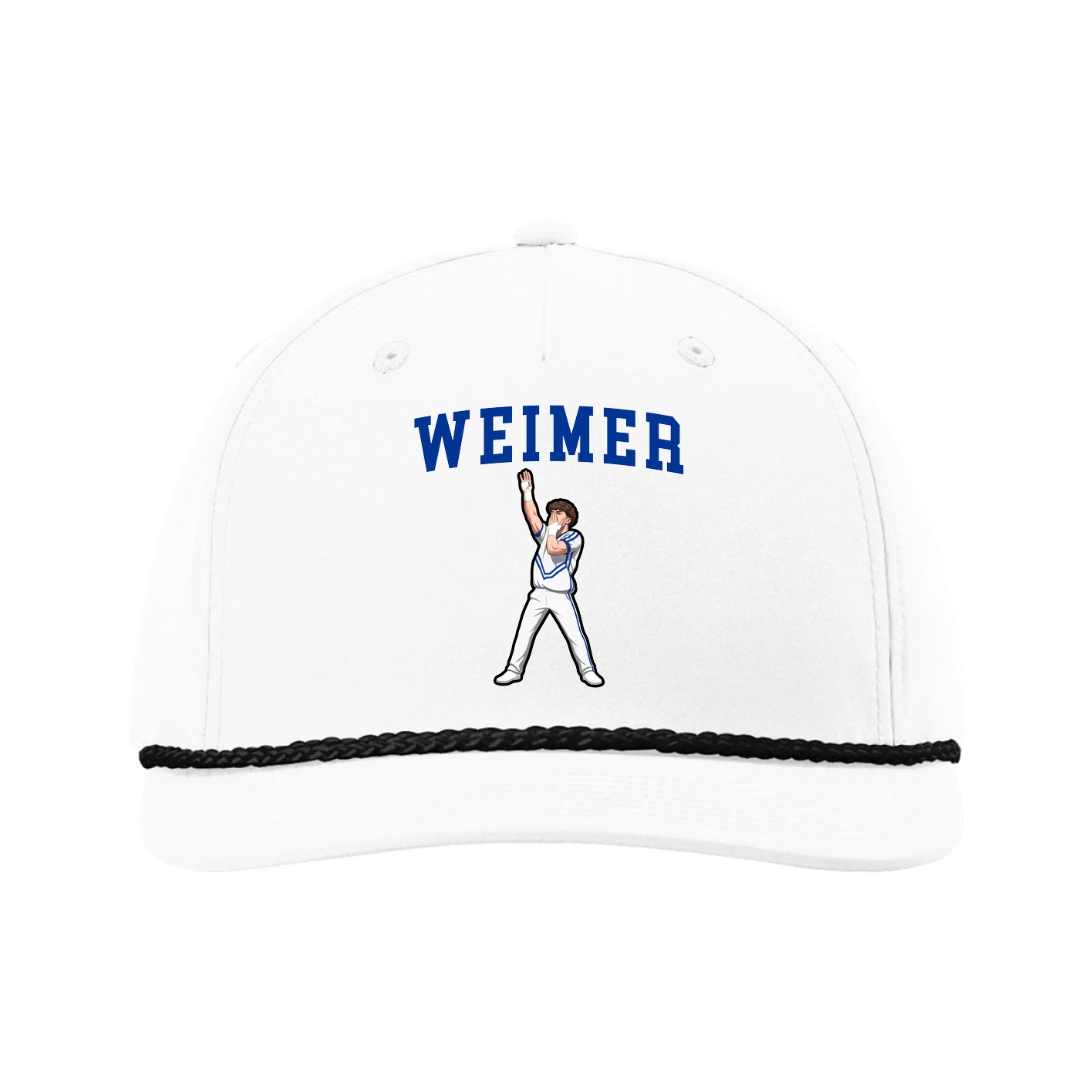 Five-Panel Classic Rope Cap — Shirsey in White